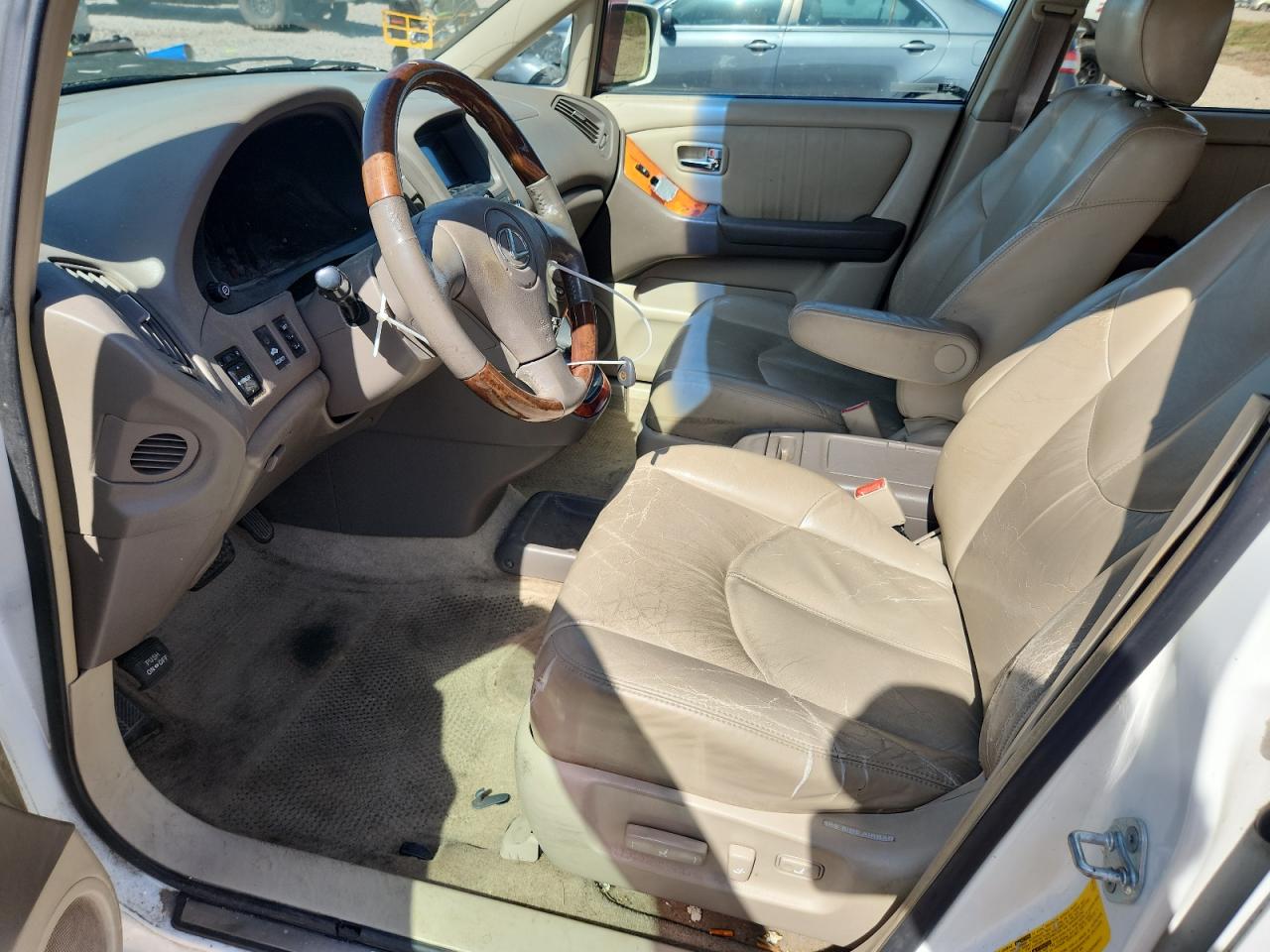 2001 Lexus Rx 300 Base White vin: JTJGF10U910109660