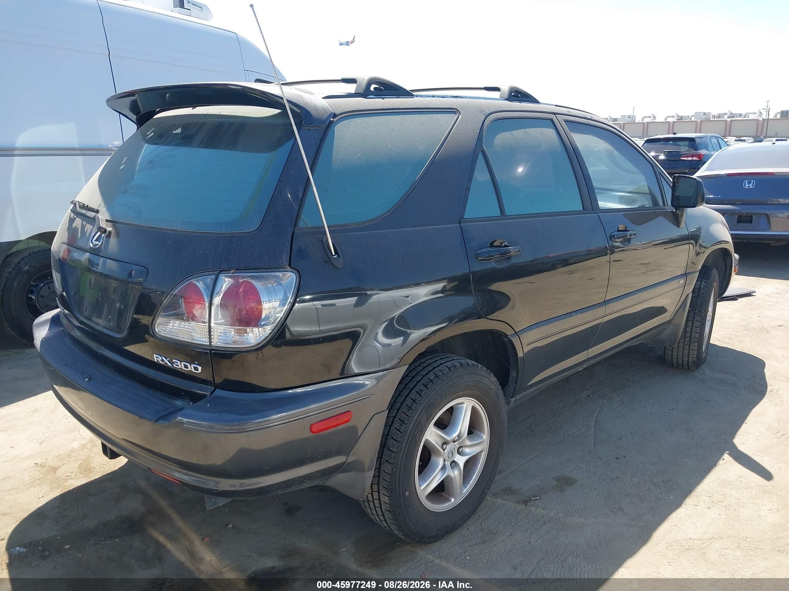 2002 Lexus Rx 300 Black vin: JTJGF10U920129201