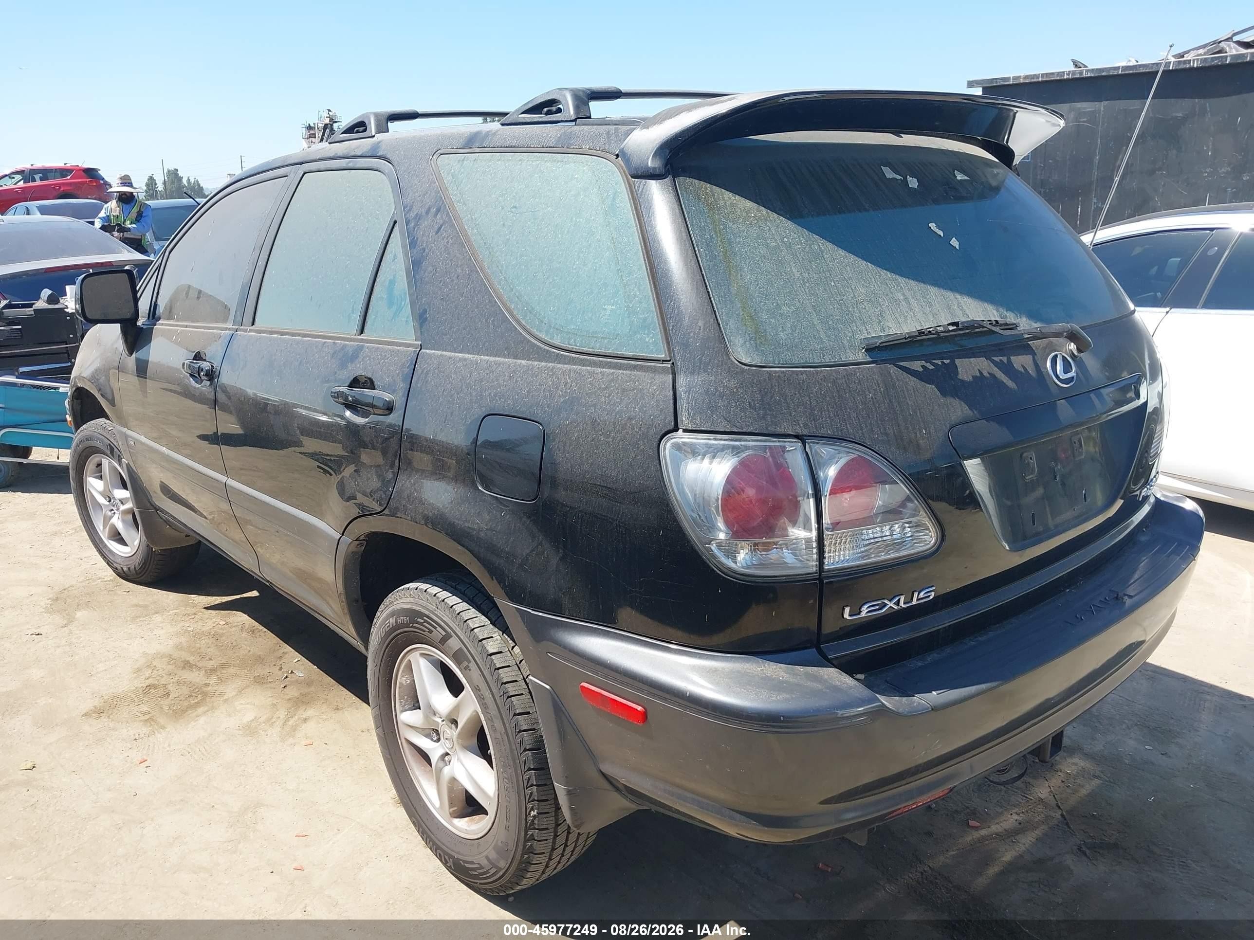 2002 Lexus Rx 300 Black vin: JTJGF10U920129201
