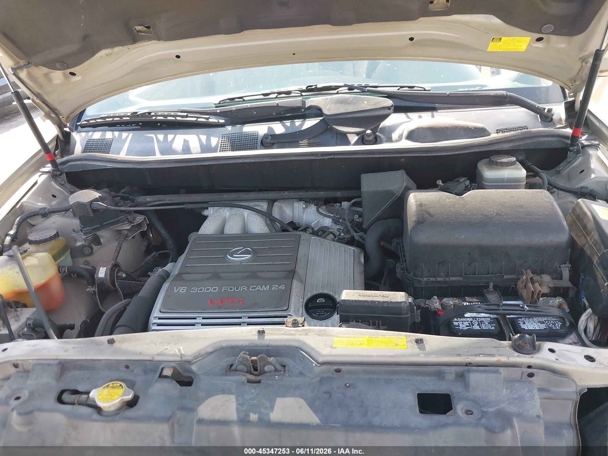 2002 Lexus Rx 300   Gold vin: JTJGF10U920138609