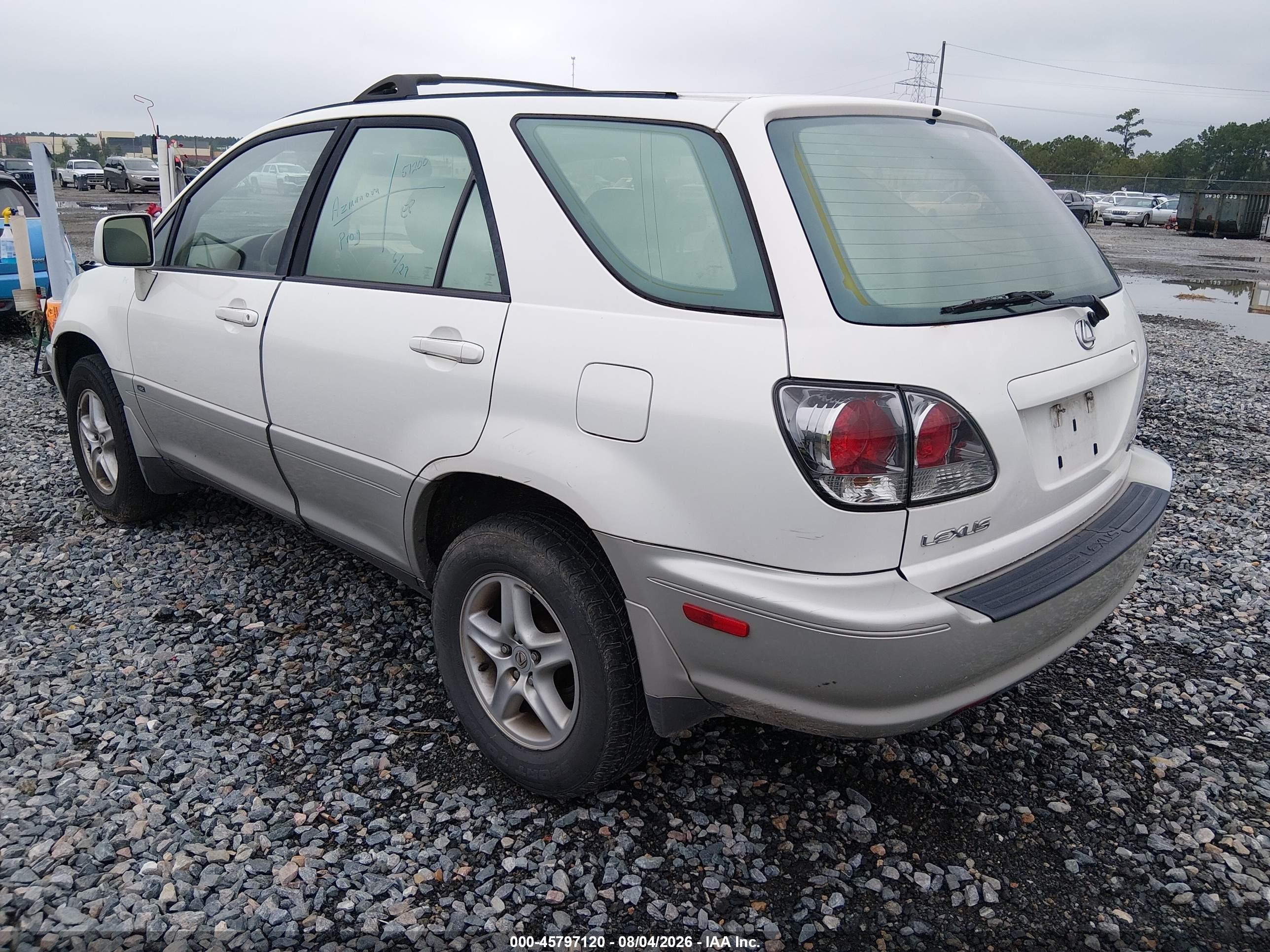 2001 Lexus Rx 300   Белый vin: JTJGF10UX10100949