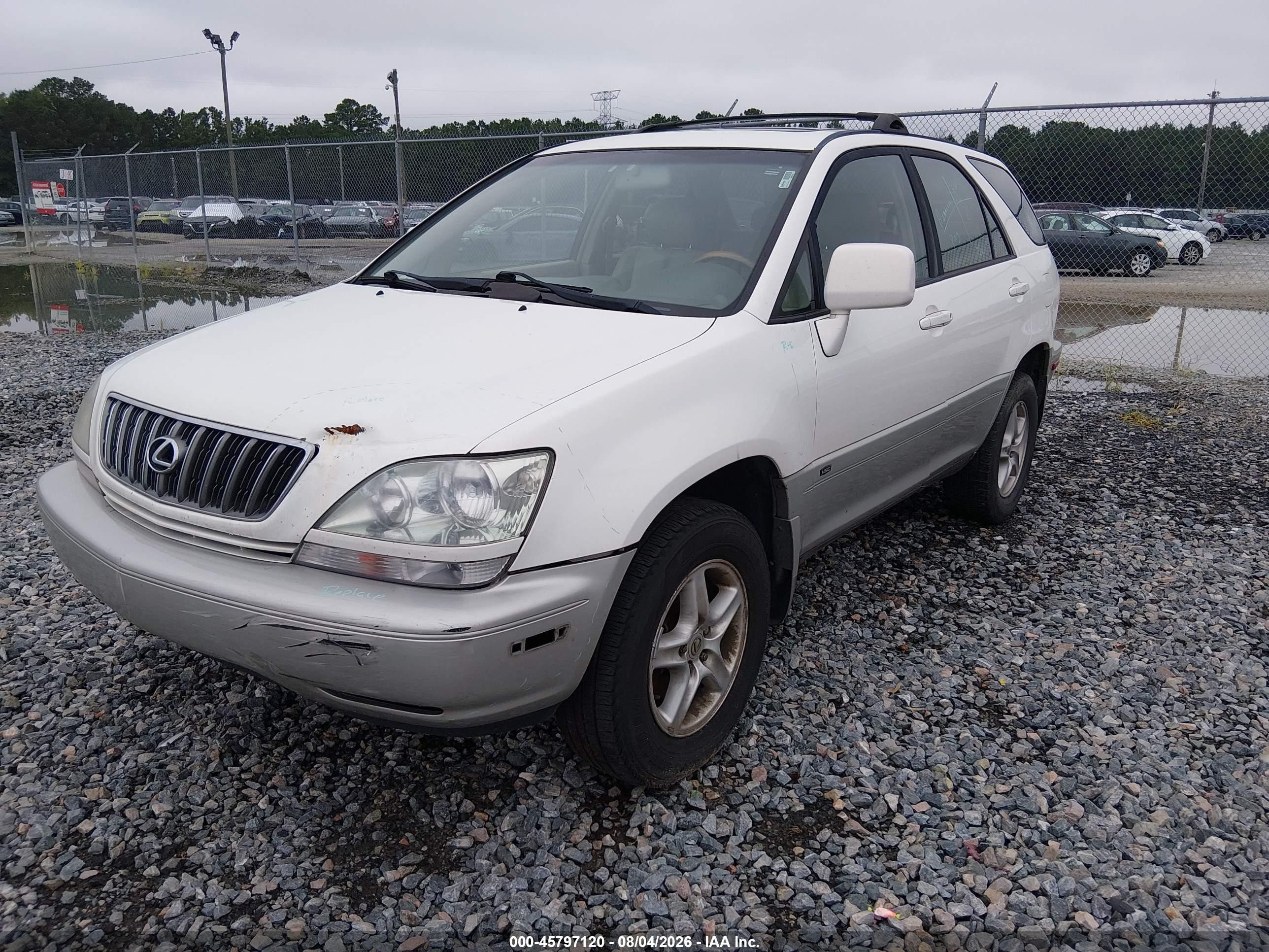 2001 Lexus Rx 300   Белый vin: JTJGF10UX10100949