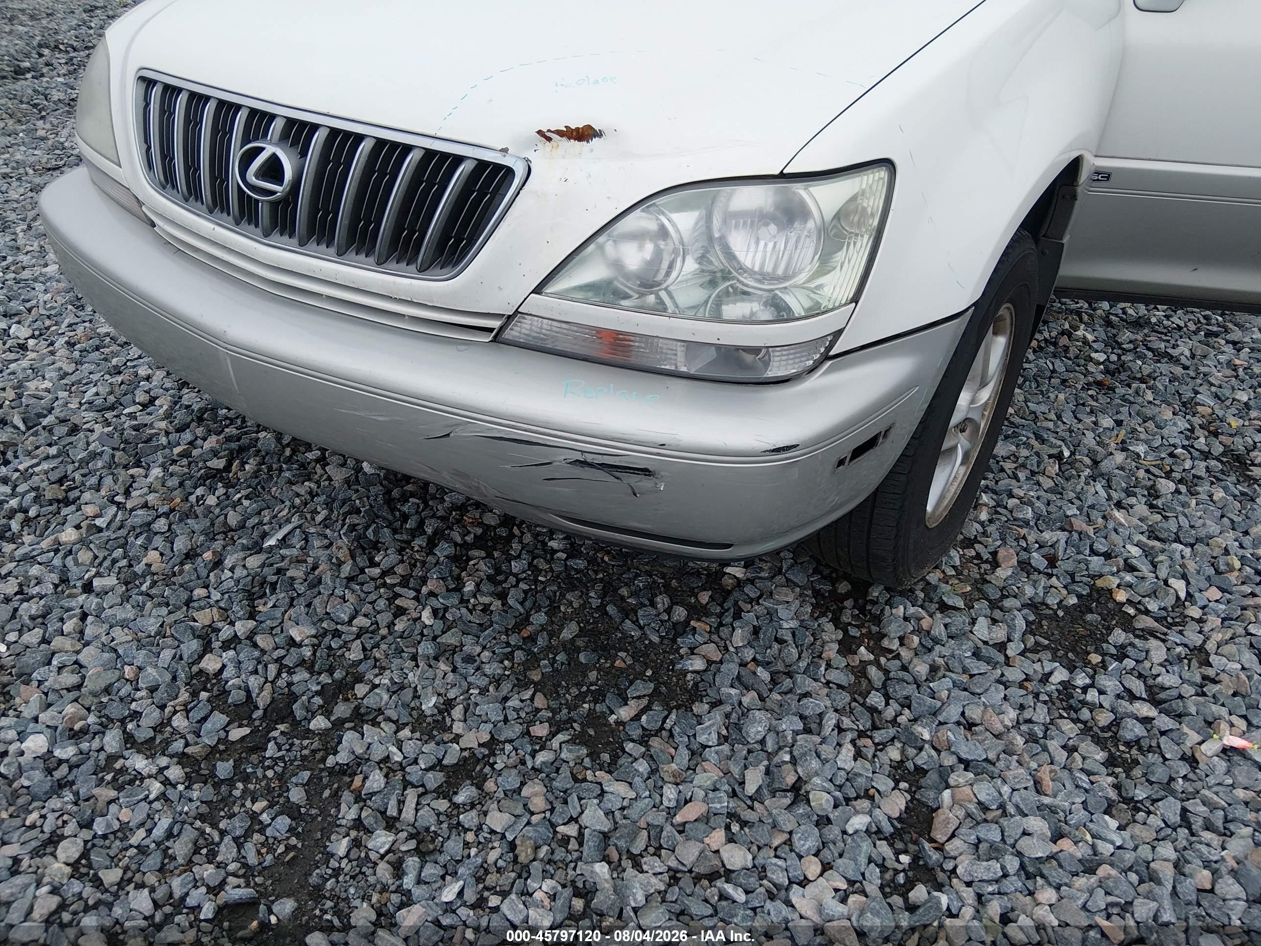 2001 Lexus Rx 300   Белый vin: JTJGF10UX10100949