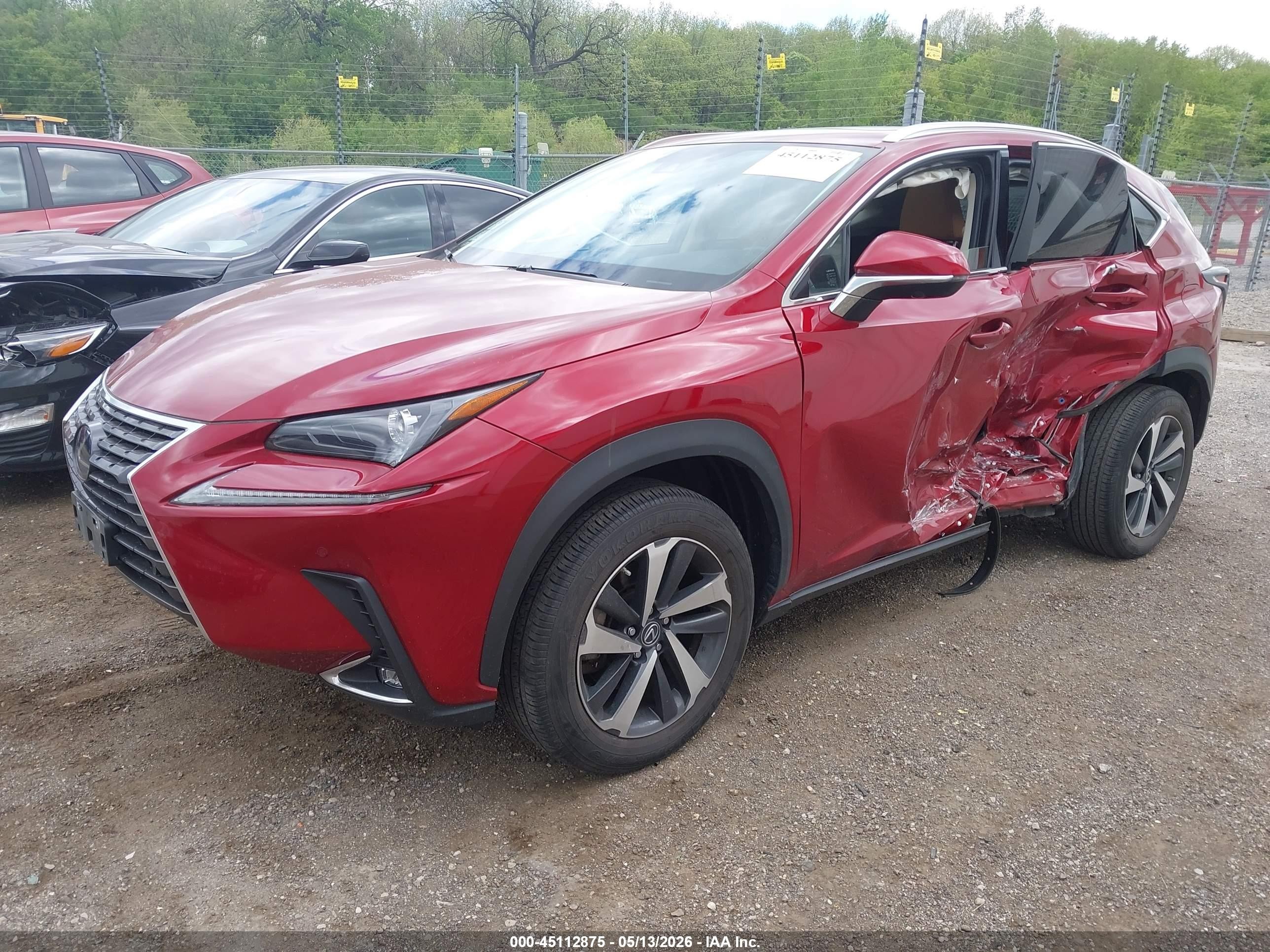 2021 Lexus Nx 300h   Red vin: JTJGJRDZ5M5014166