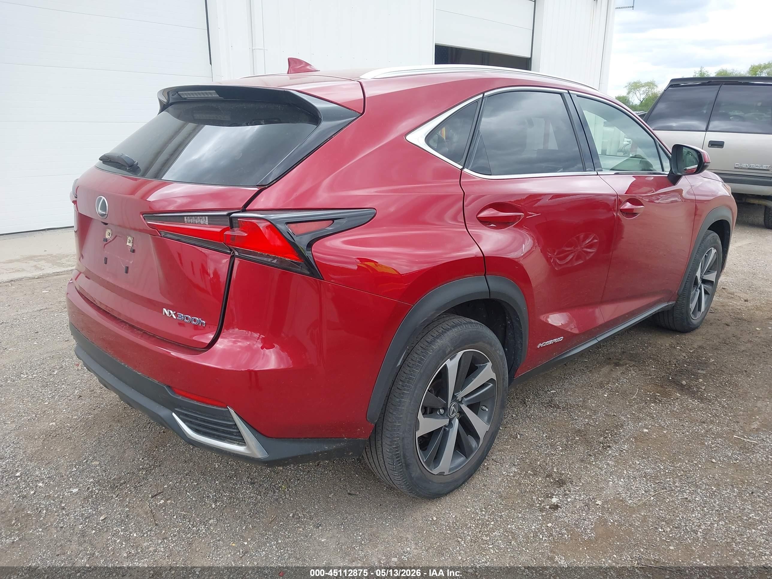 2021 Lexus Nx 300h   Red vin: JTJGJRDZ5M5014166