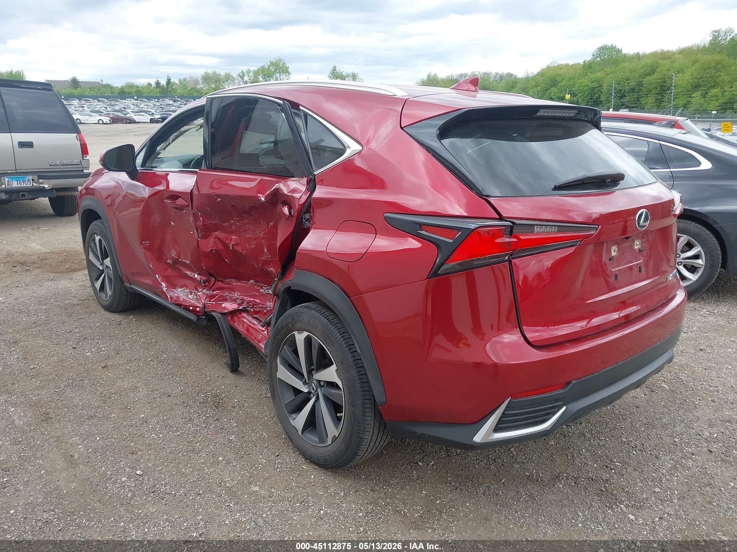 2021 Lexus Nx 300h   Red vin: JTJGJRDZ5M5014166