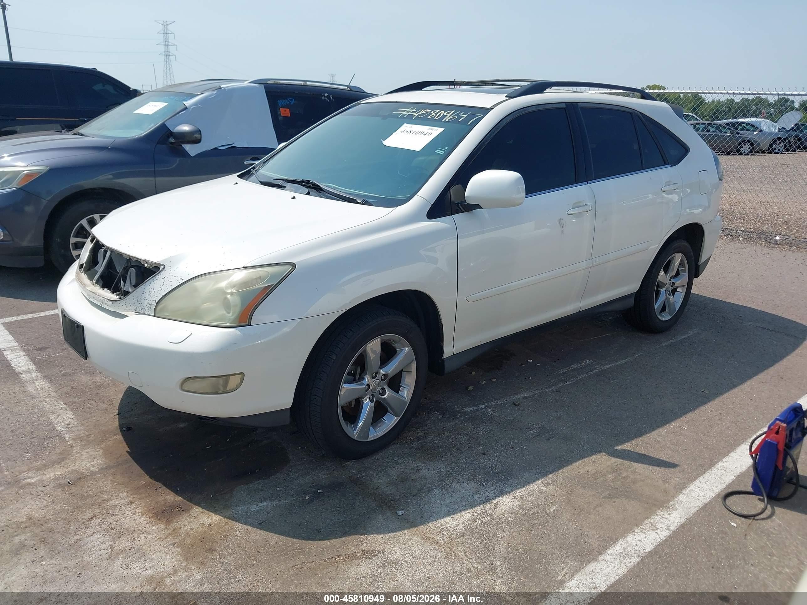 2007 Lexus Rx 350   White vin: JTJGK31U070003418