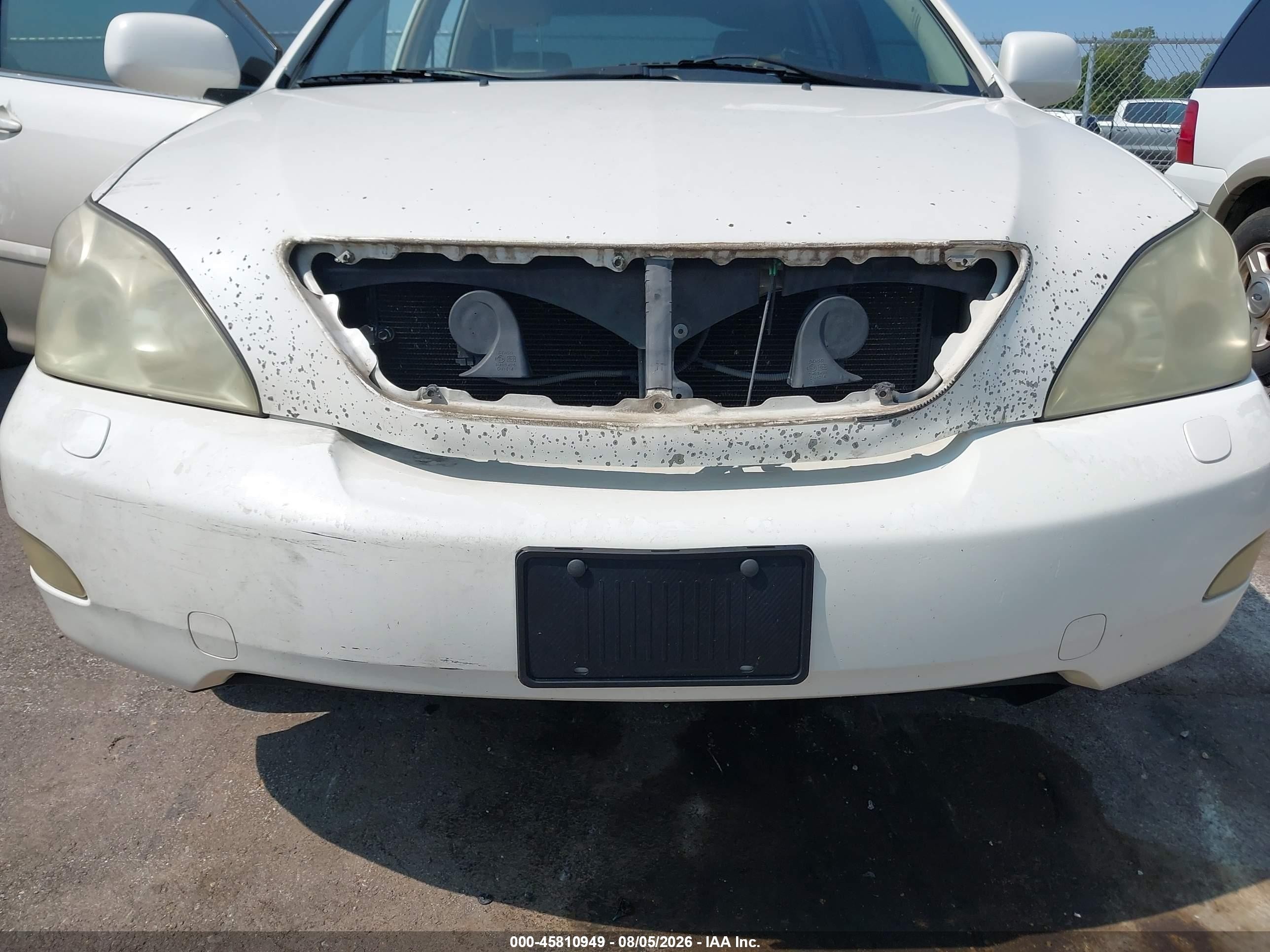 2007 Lexus Rx 350   White vin: JTJGK31U070003418