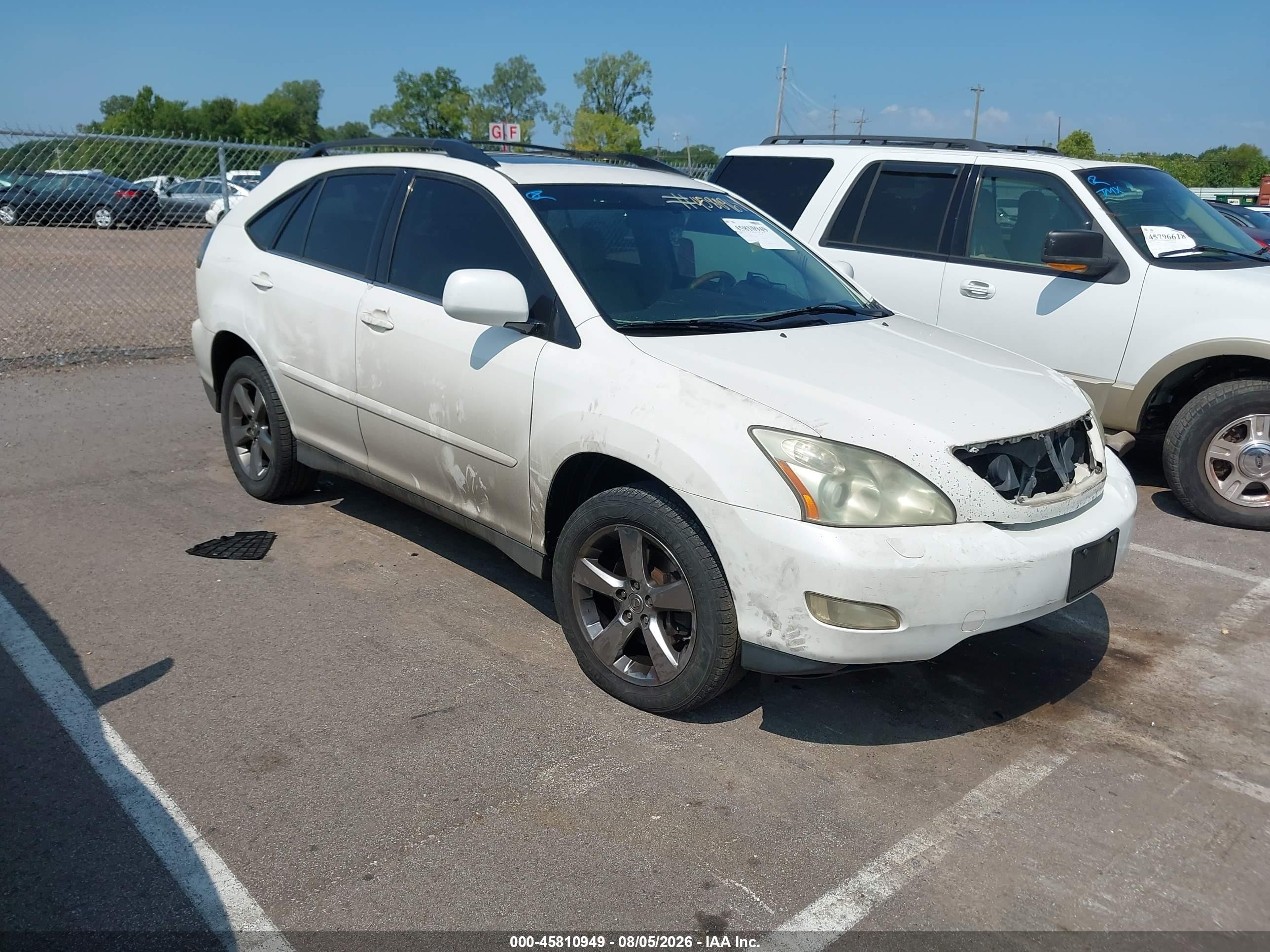 2007 Lexus Rx 350   White vin: JTJGK31U070003418