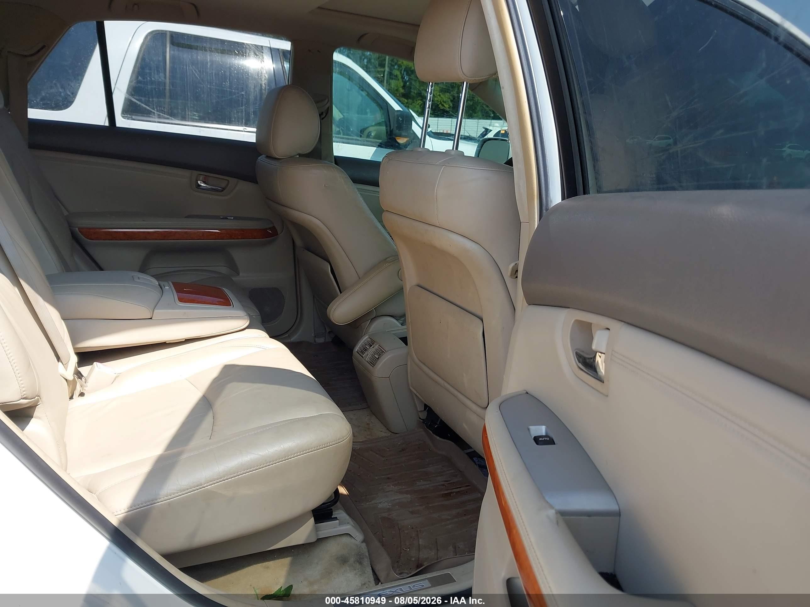 2007 Lexus Rx 350   White vin: JTJGK31U070003418