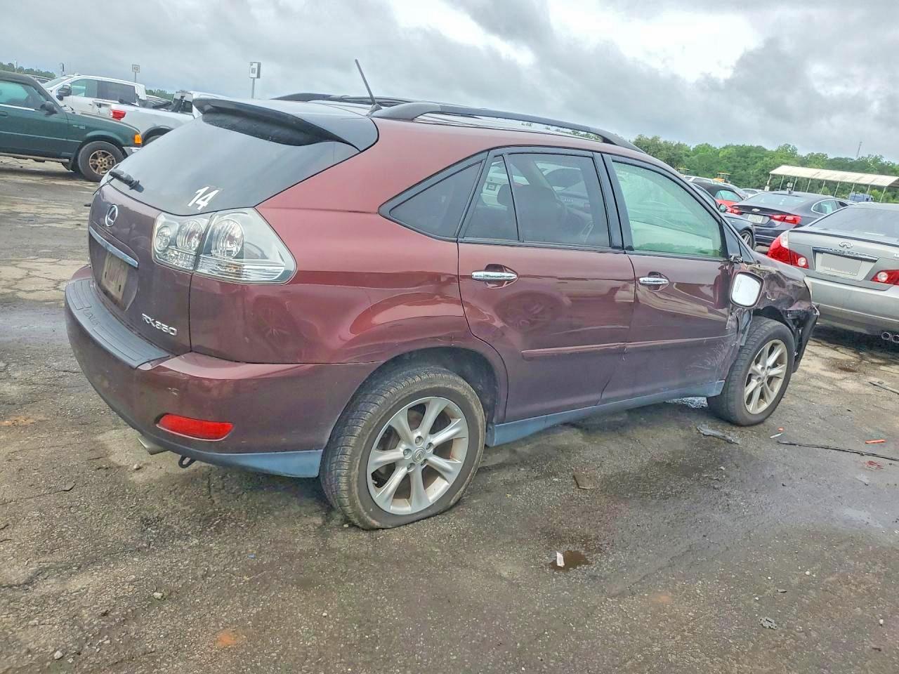 2008 Lexus Rx 350 Burgundy vin: JTJGK31U580011581
