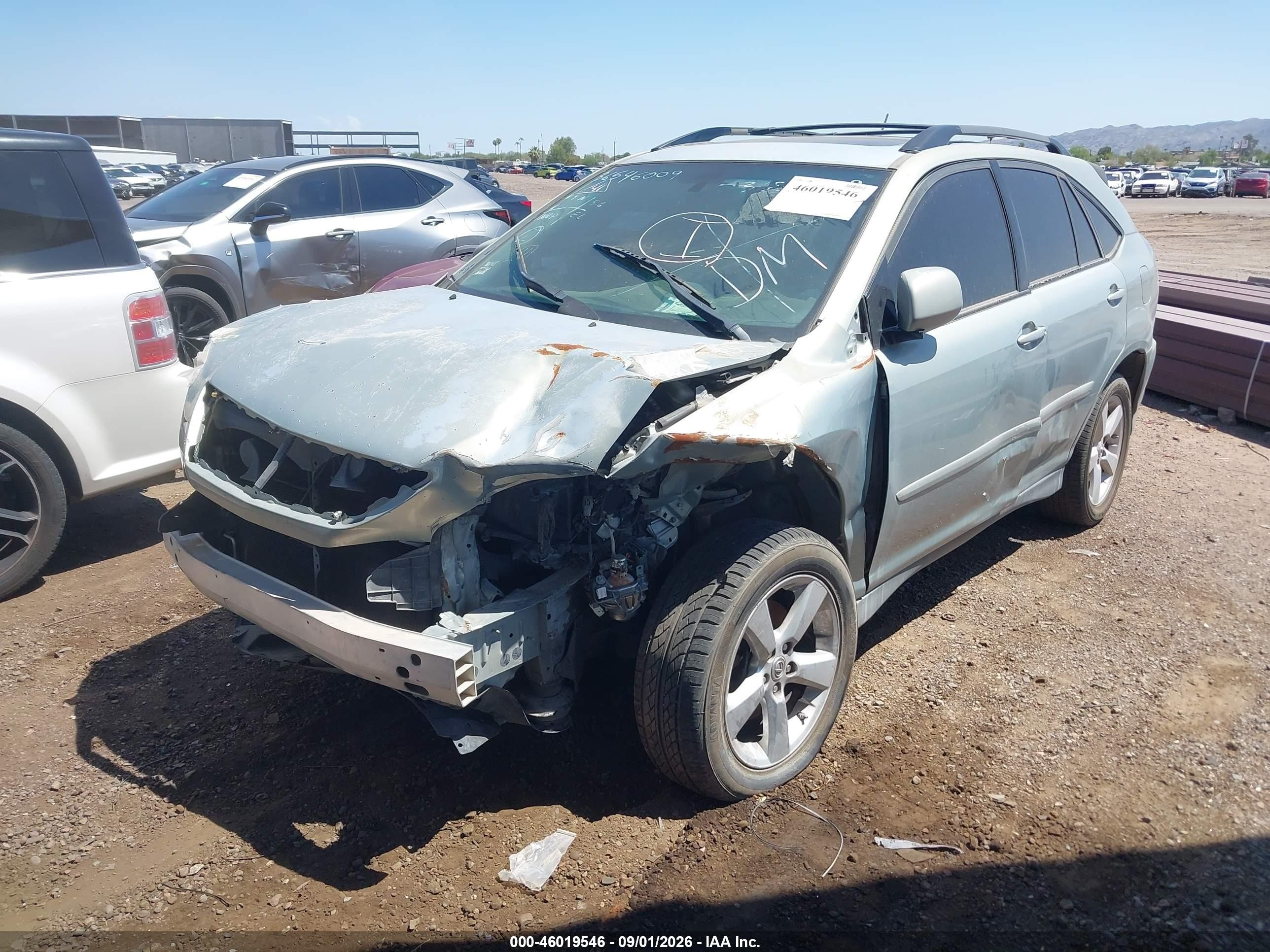 2007 Lexus Rx 350   Light Blue vin: JTJGK31U670003374