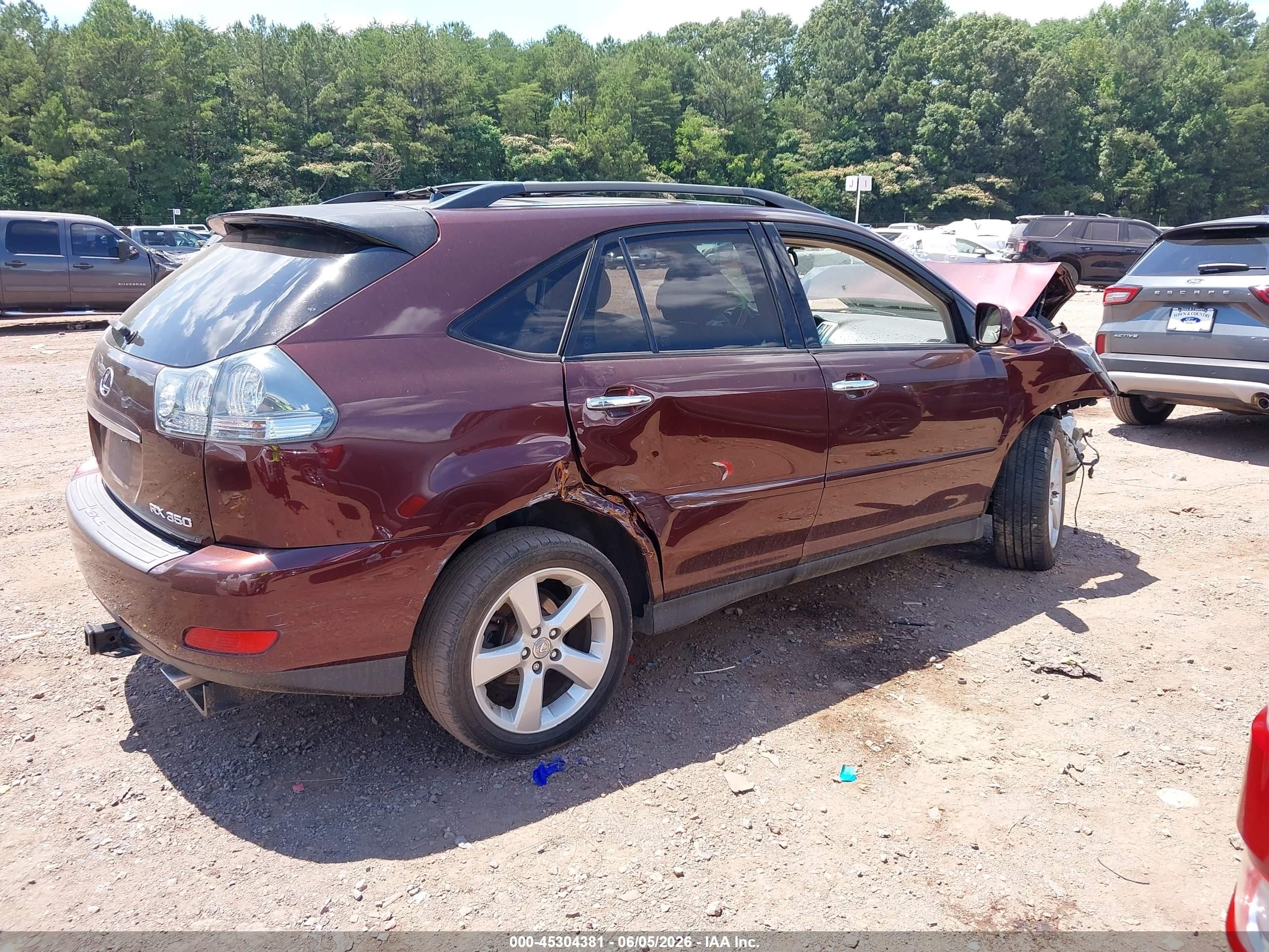 2008 Lexus Rx 350 Maroon vin: JTJGK31U680014635