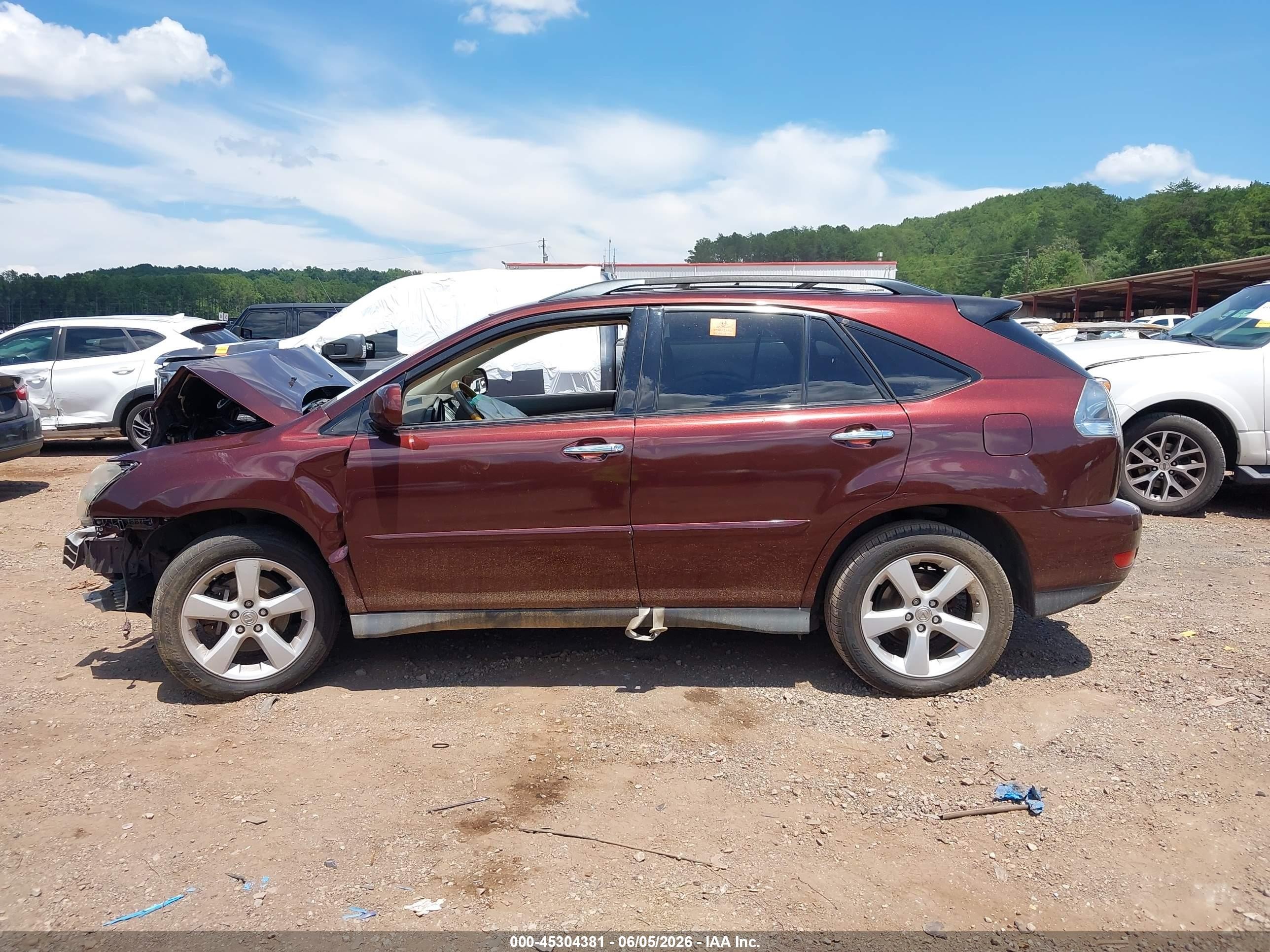 2008 Lexus Rx 350 Maroon vin: JTJGK31U680014635