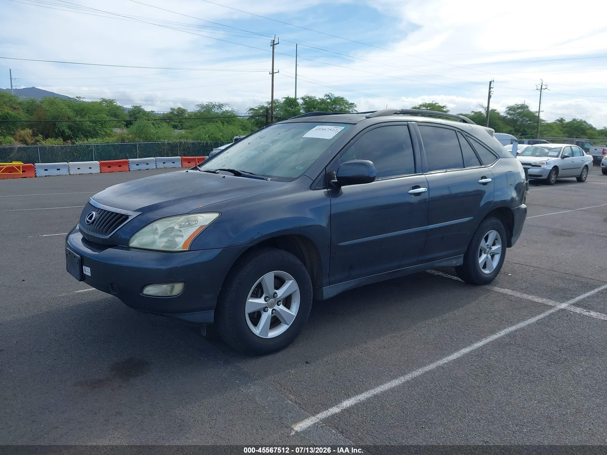 2008 Lexus Rx 350   Black vin: JTJGK31U780010478