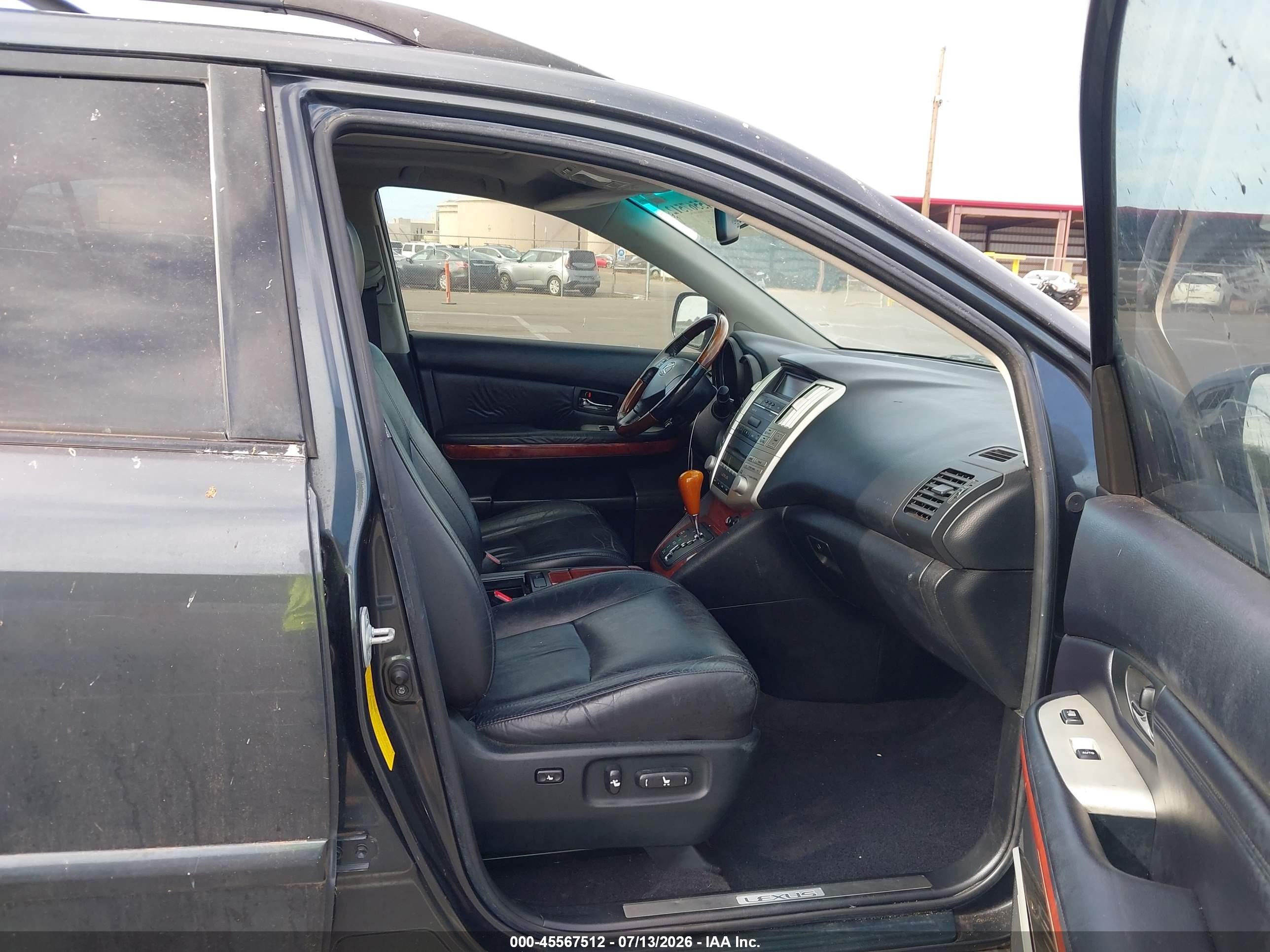2008 Lexus Rx 350   Black vin: JTJGK31U780010478