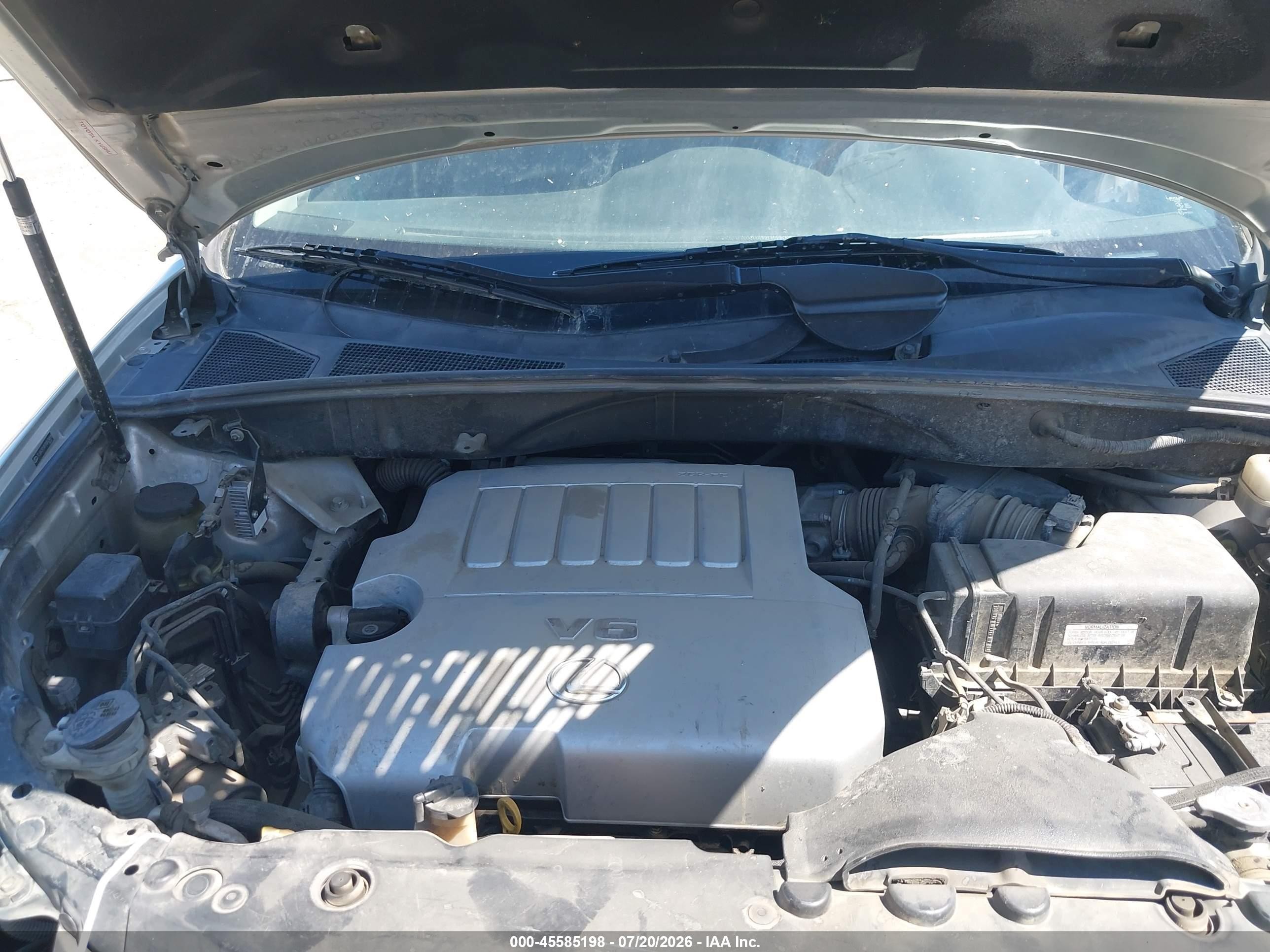2007 Lexus Rx 350   Silver vin: JTJGK31U870003408