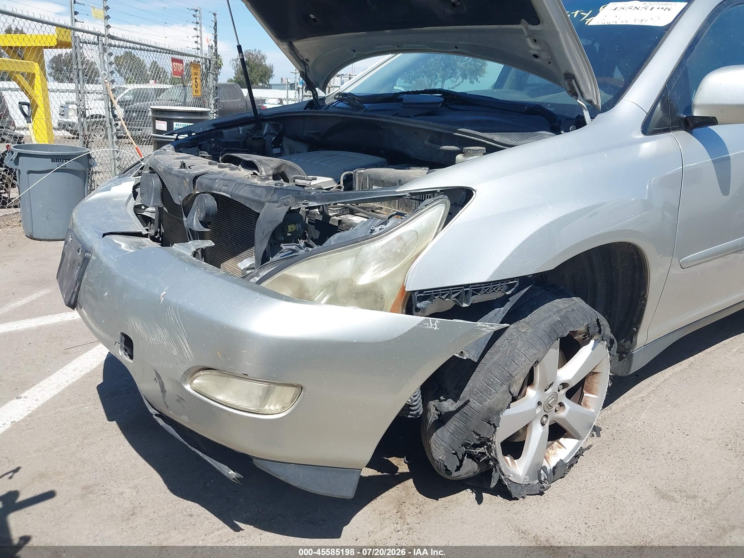 2007 Lexus Rx 350   Silver vin: JTJGK31U870003408