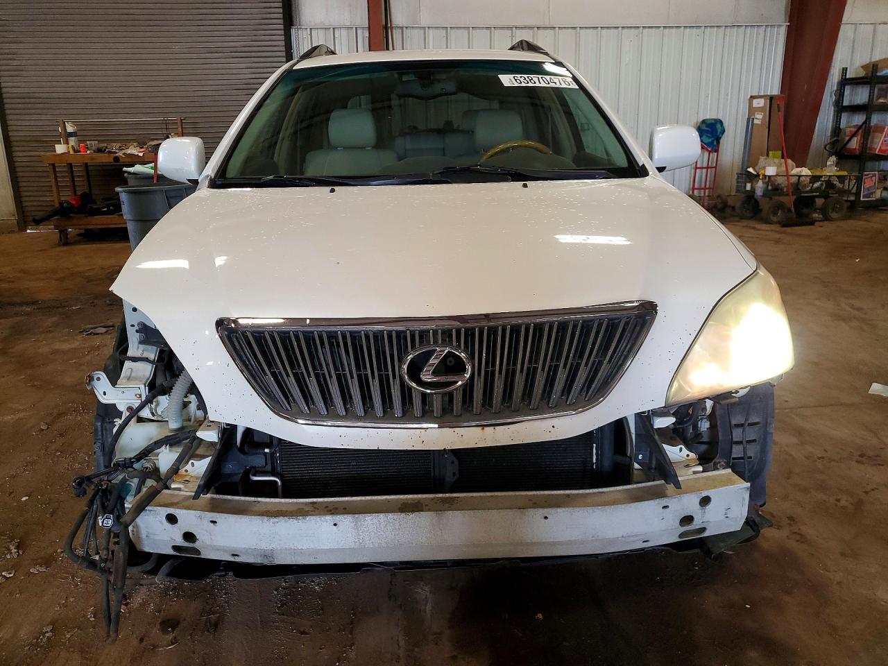 2007 Lexus Rx 350 White vin: JTJGK31UX70002406