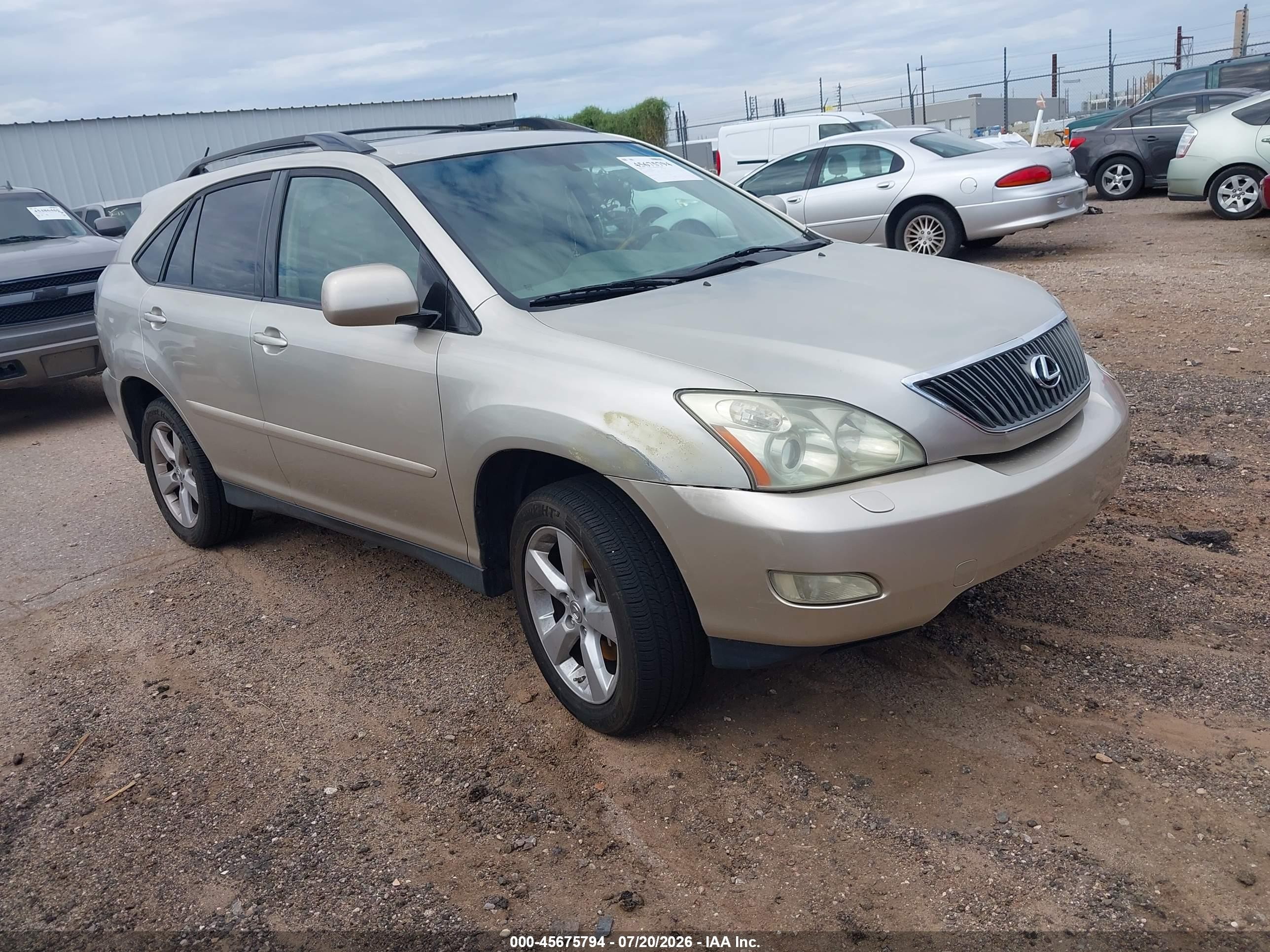 2007 Lexus Rx 350   Champagne vin: JTJGK31UX70003944
