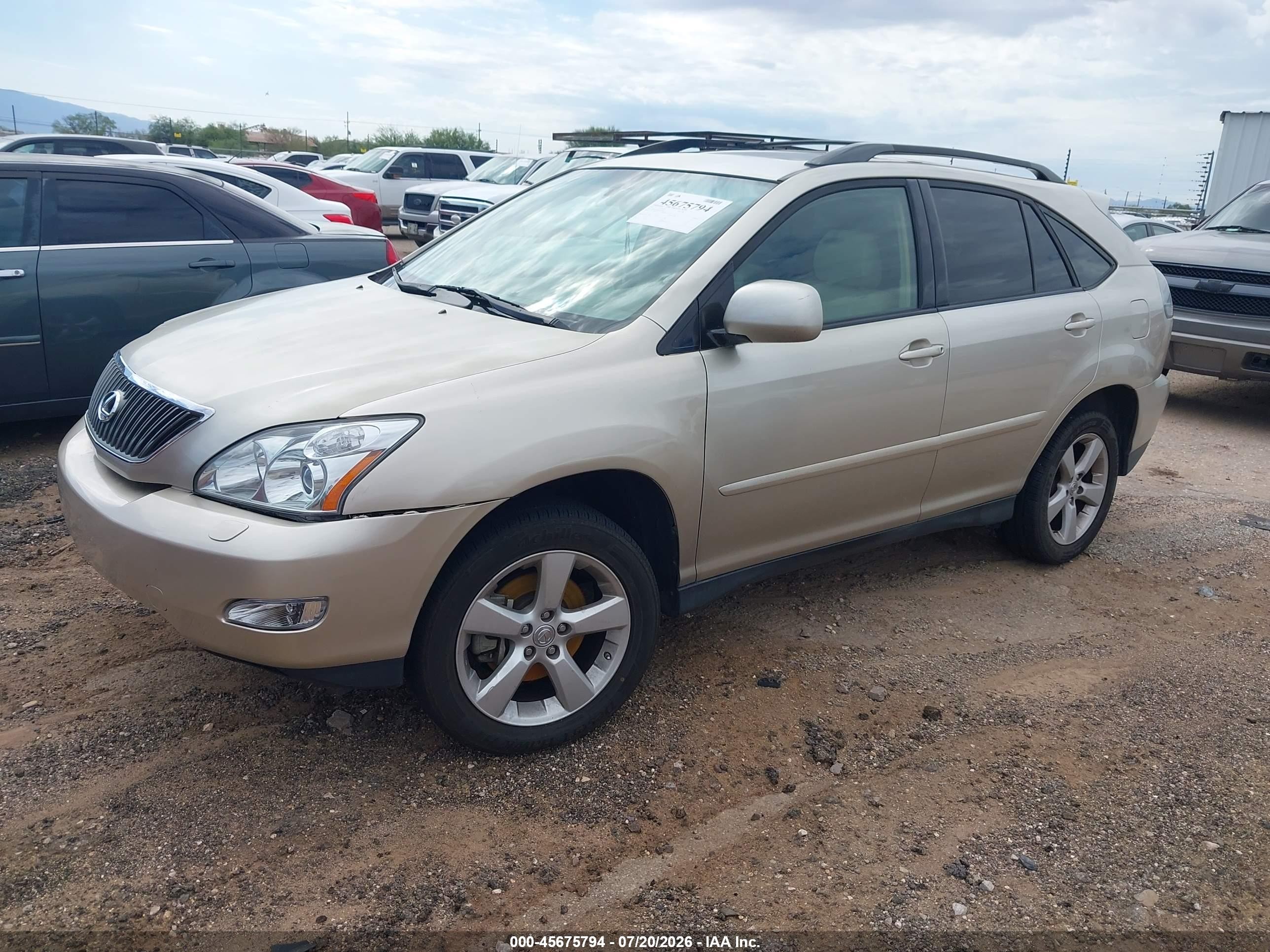 2007 Lexus Rx 350   Champagne vin: JTJGK31UX70003944