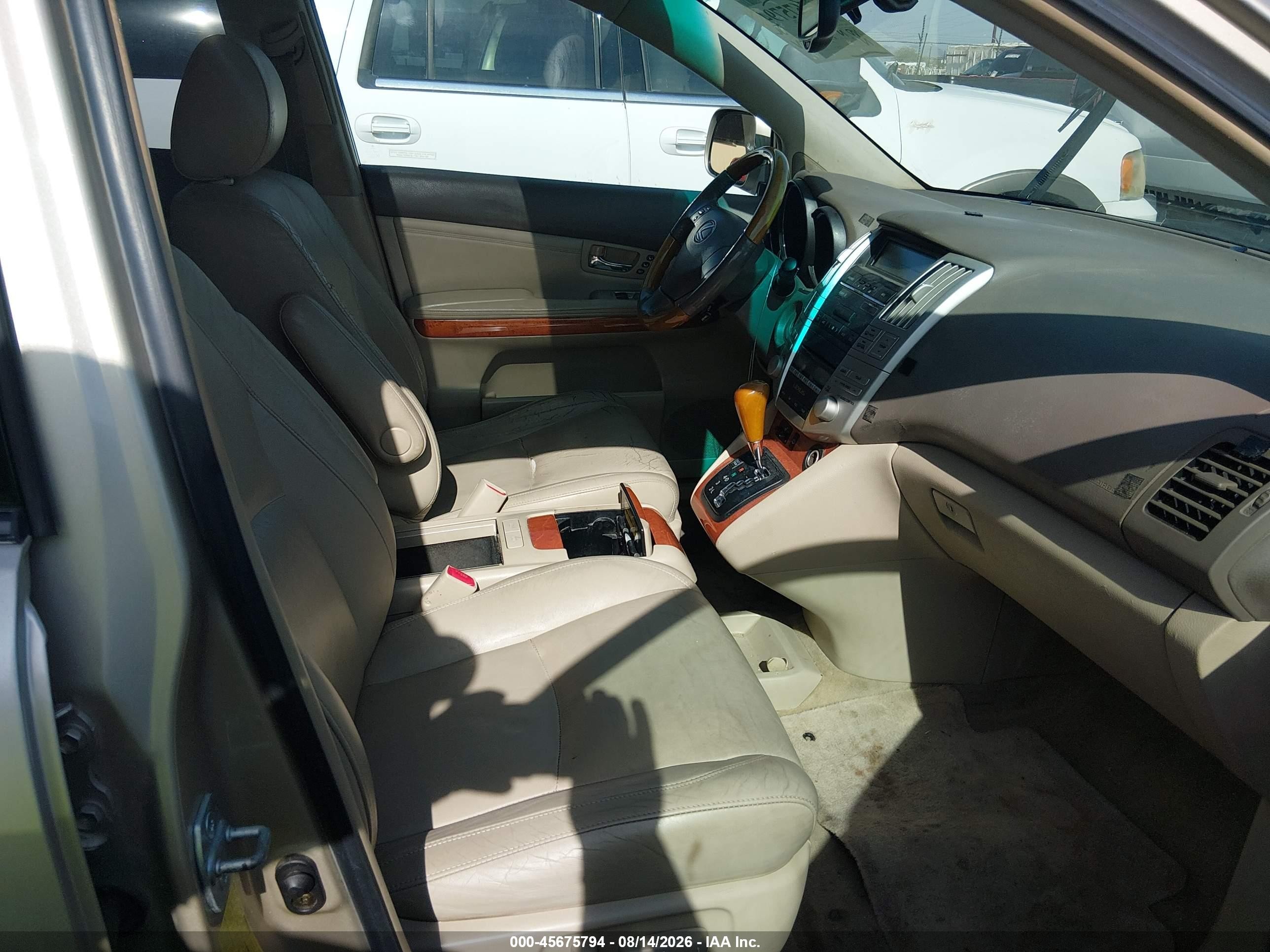 2007 Lexus Rx 350   Champagne vin: JTJGK31UX70003944