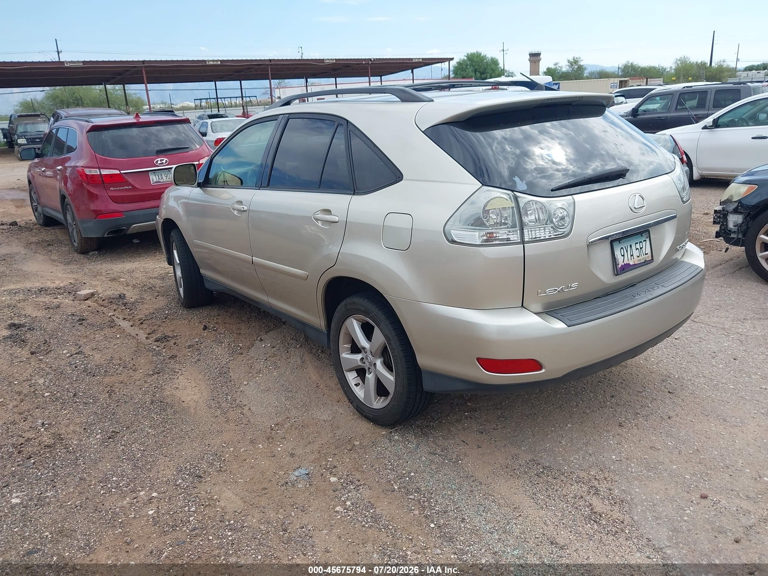 2007 Lexus Rx 350   Champagne vin: JTJGK31UX70003944