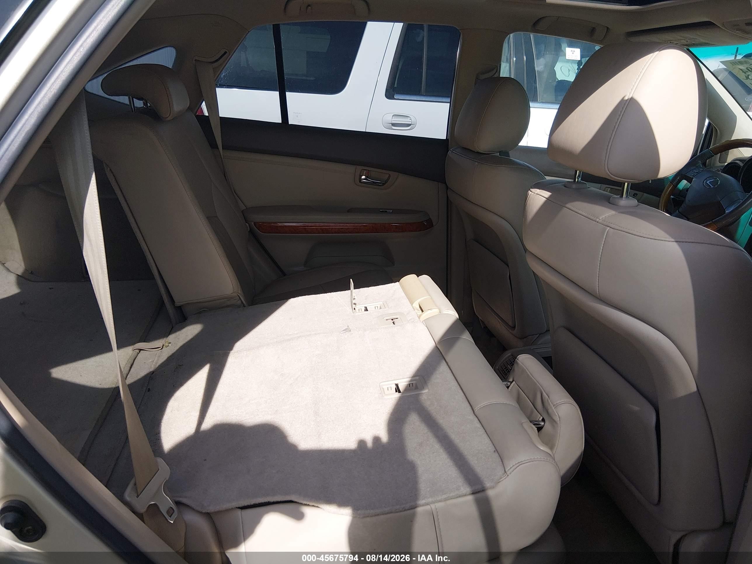 2007 Lexus Rx 350   Champagne vin: JTJGK31UX70003944