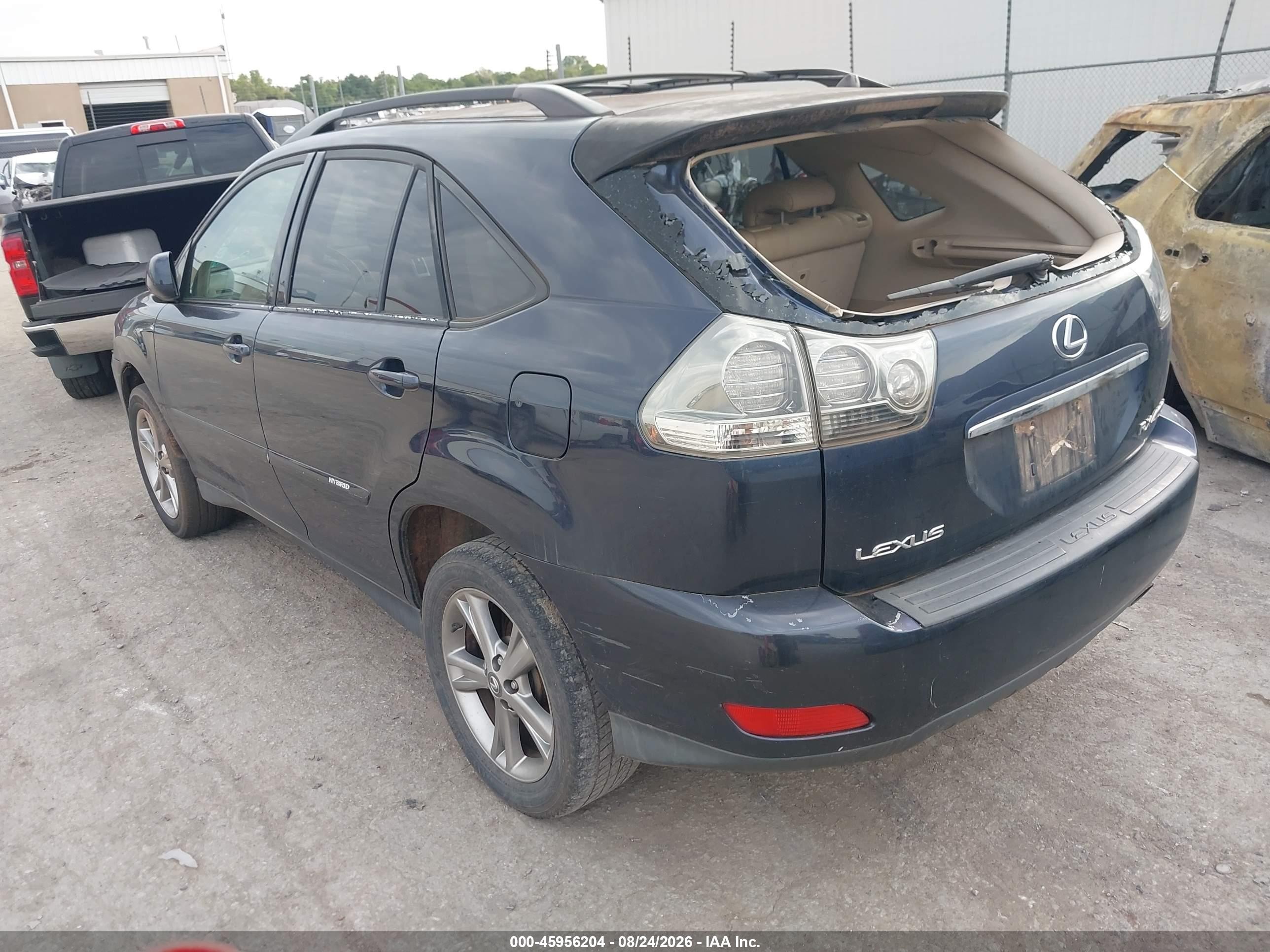 2007 Lexus Rx 400h   Blue vin: JTJGW31U072002729
