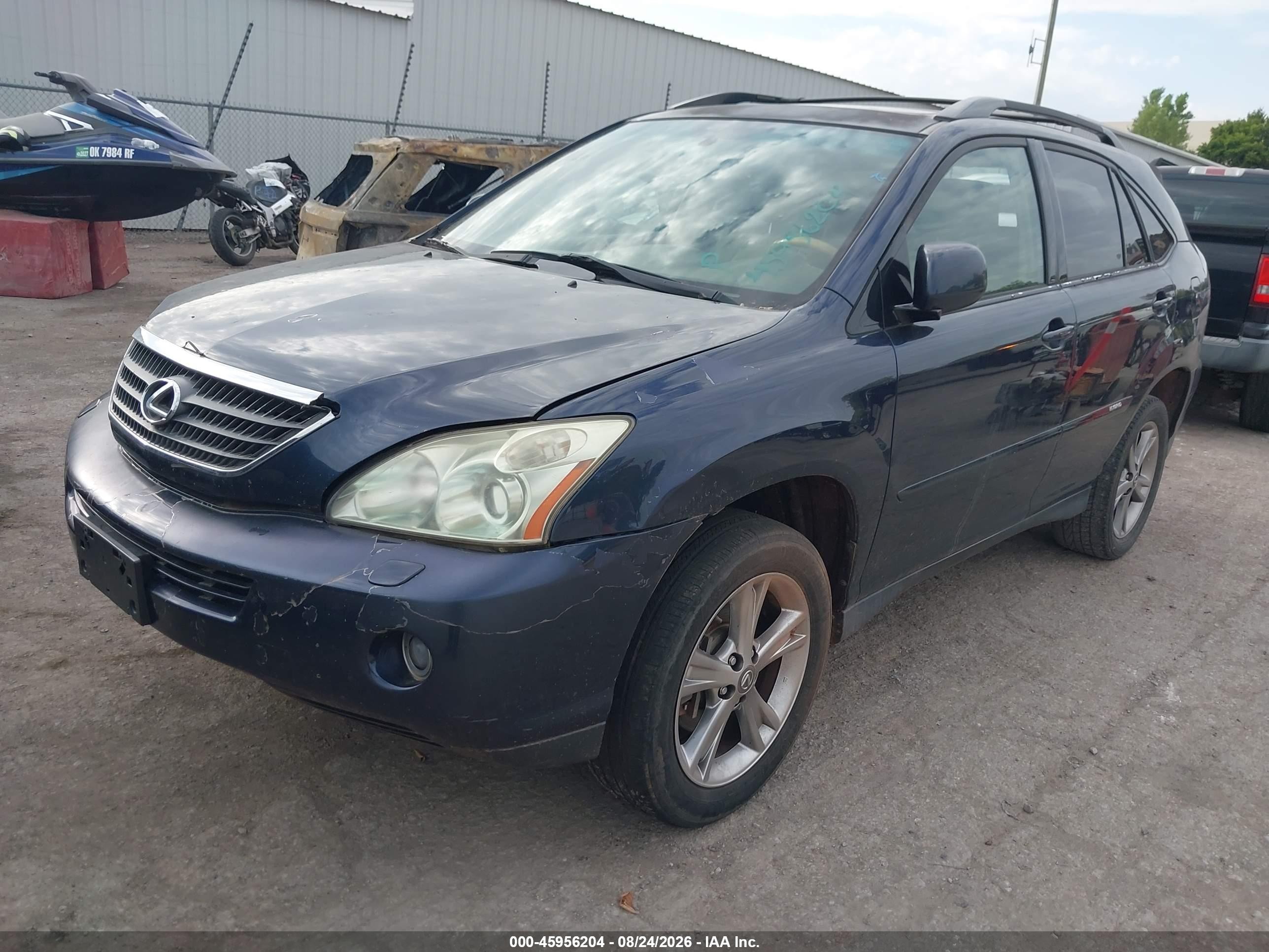 2007 Lexus Rx 400h   Blue vin: JTJGW31U072002729