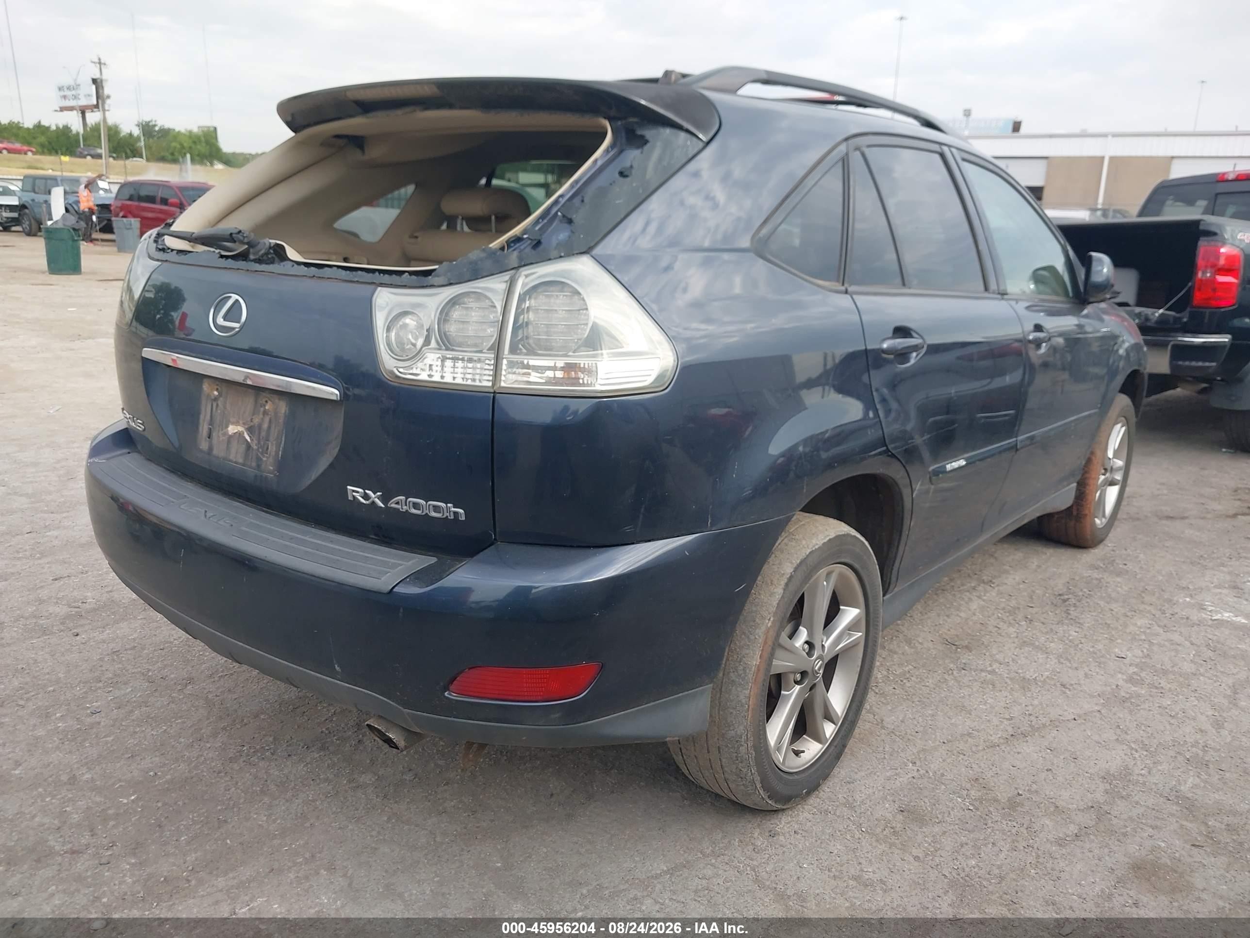 2007 Lexus Rx 400h   Blue vin: JTJGW31U072002729