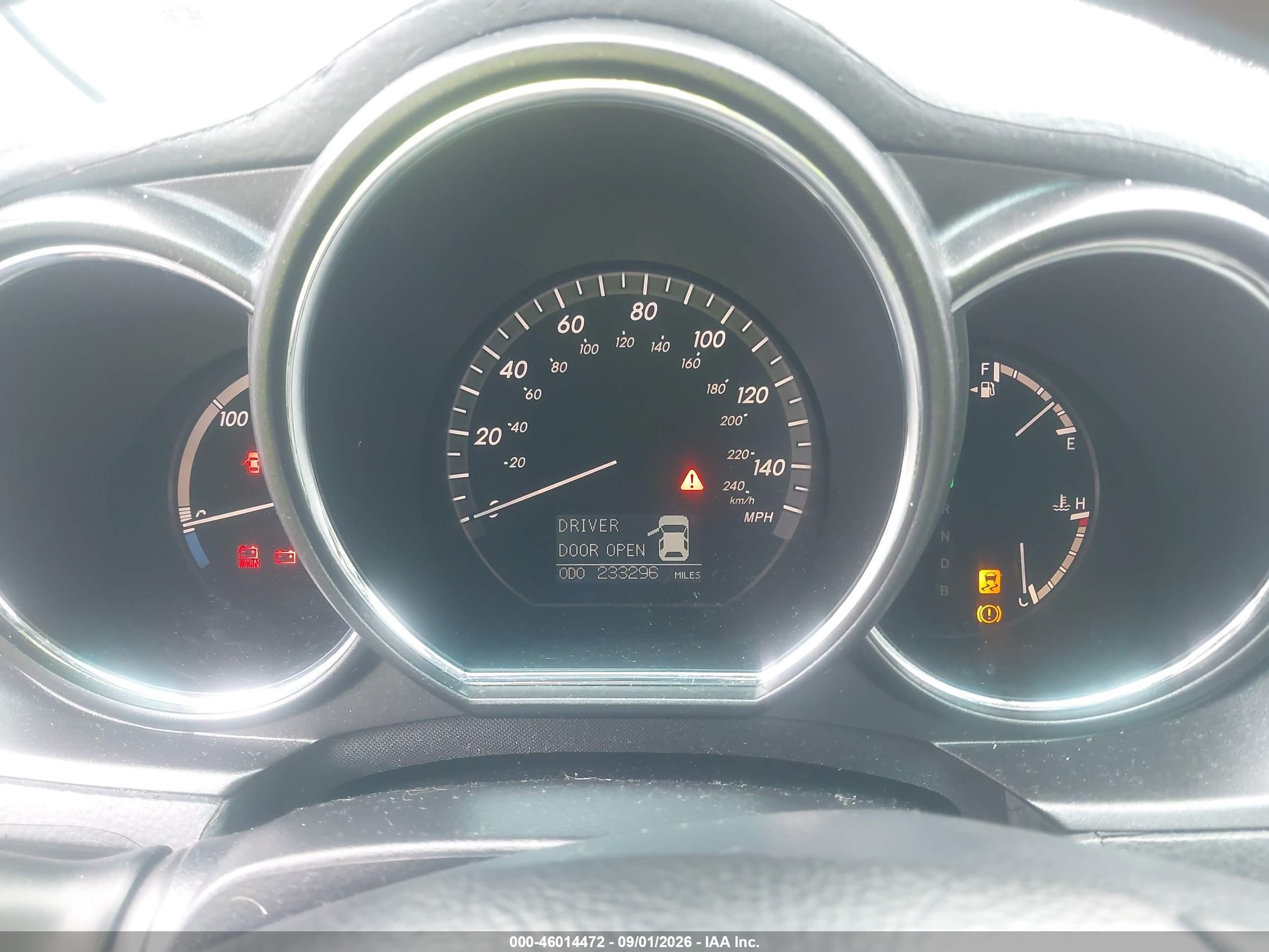 2007 Lexus Rx 400h Black vin: JTJGW31U072004707