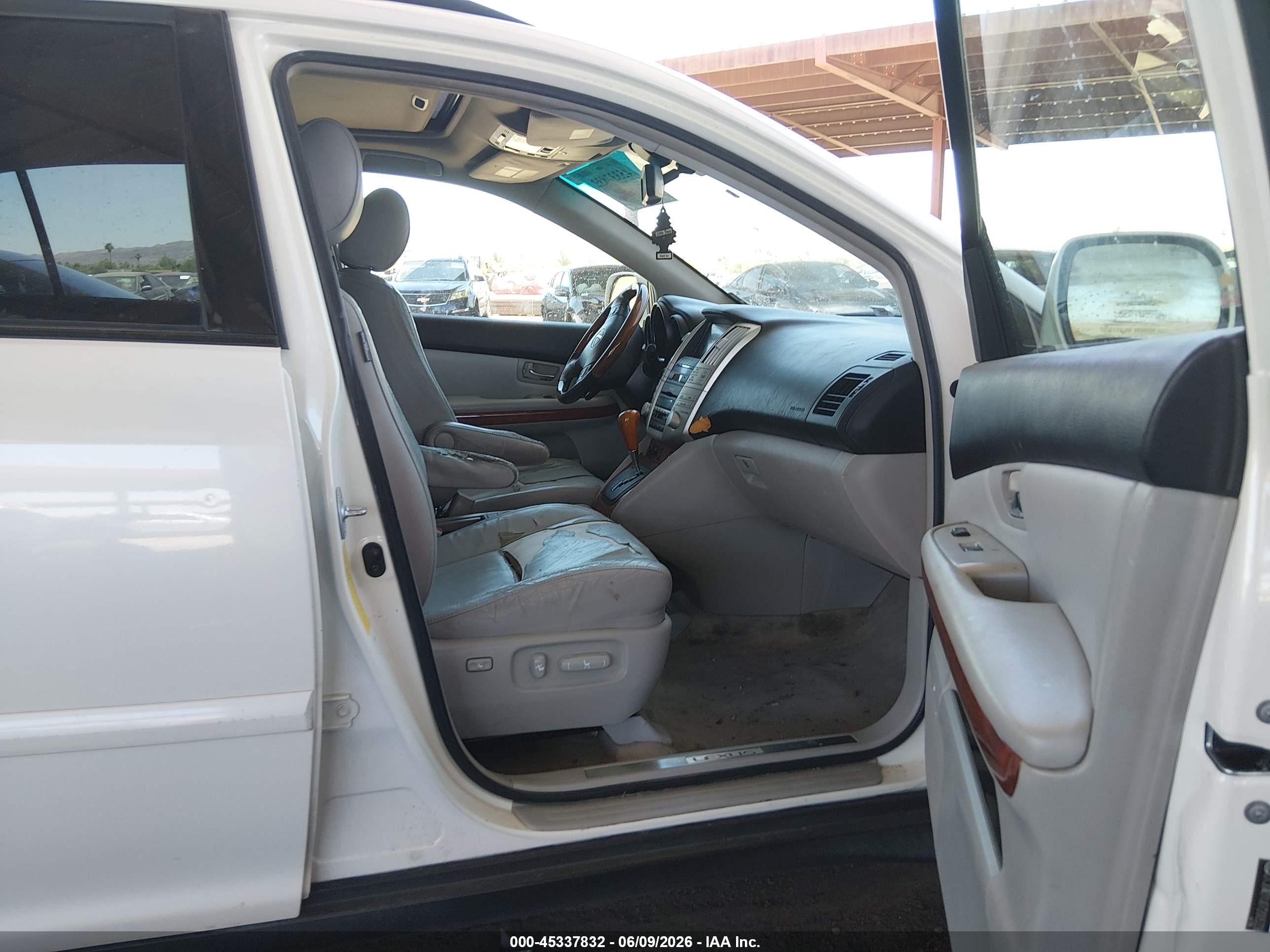 2007 Lexus Rx 400h White vin: JTJGW31U072005338