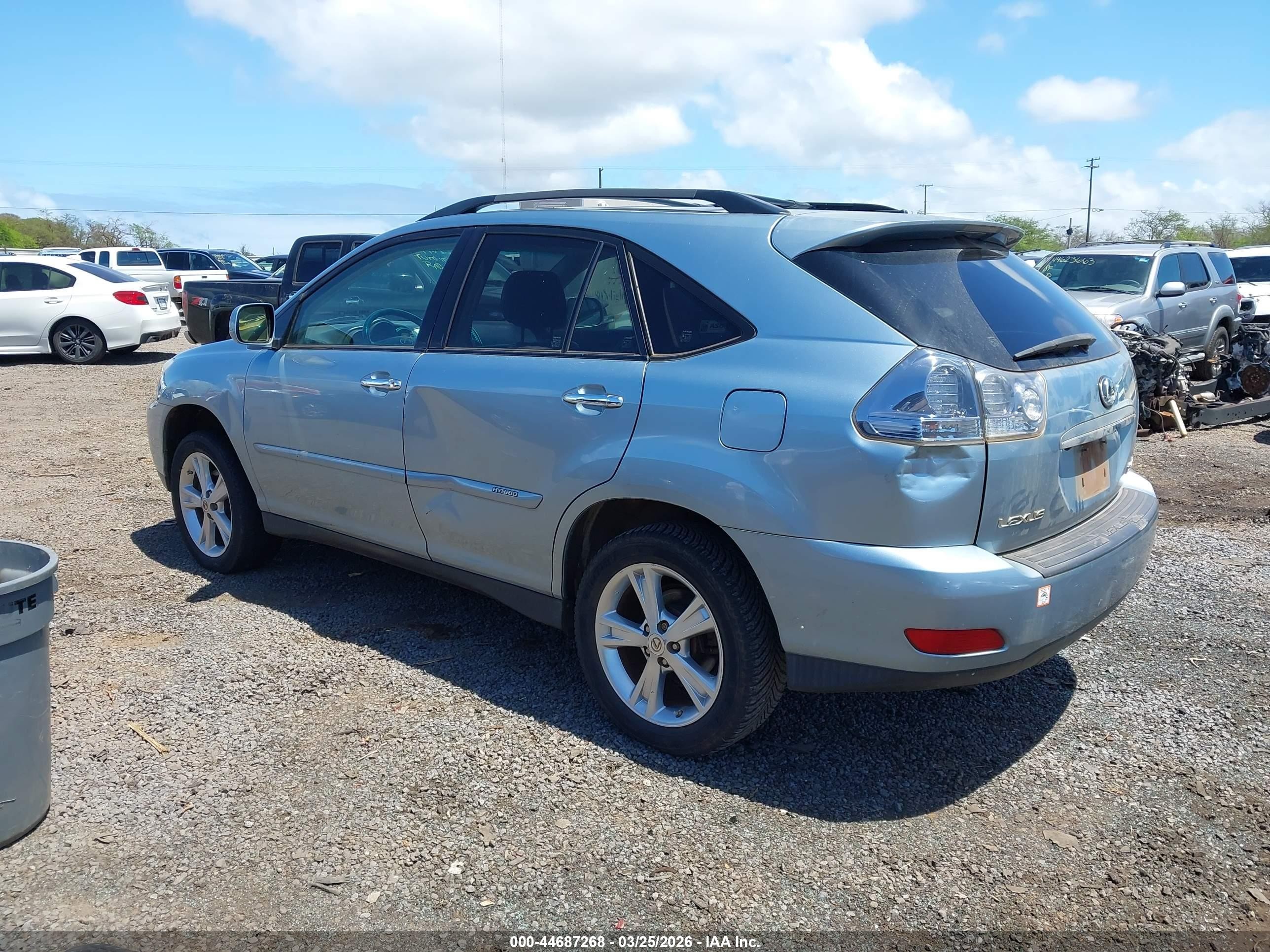 2008 Lexus Rx 400h   Blue vin: JTJGW31U082006152