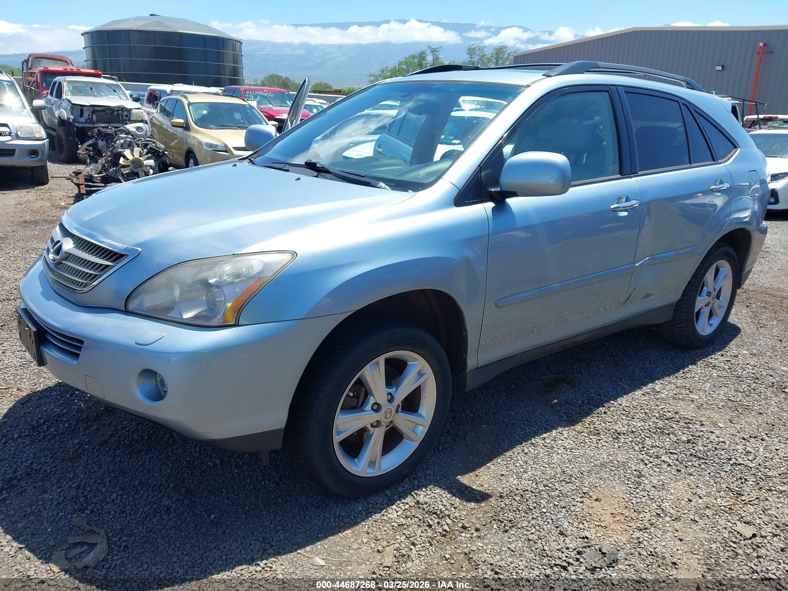 2008 Lexus Rx 400h   Blue vin: JTJGW31U082006152