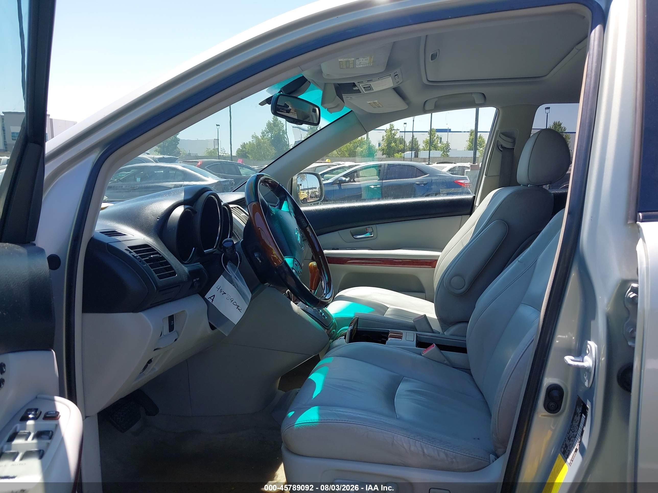 2007 Lexus Rx 400h Silver vin: JTJGW31U172003162