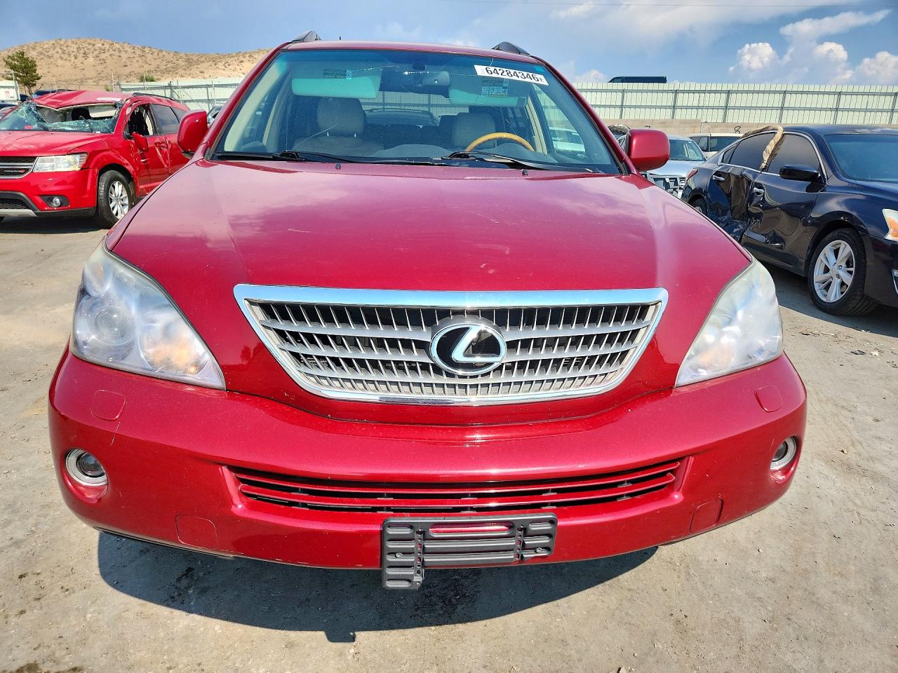 2008 Lexus Rx 400h Red vin: JTJGW31U182006631