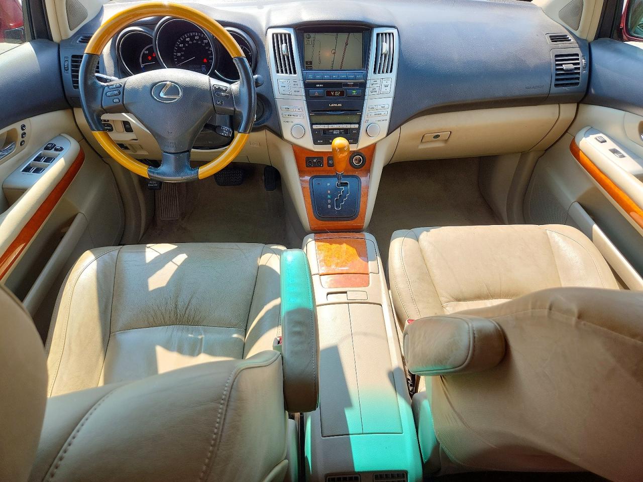 2008 Lexus Rx 400h Red vin: JTJGW31U182006631