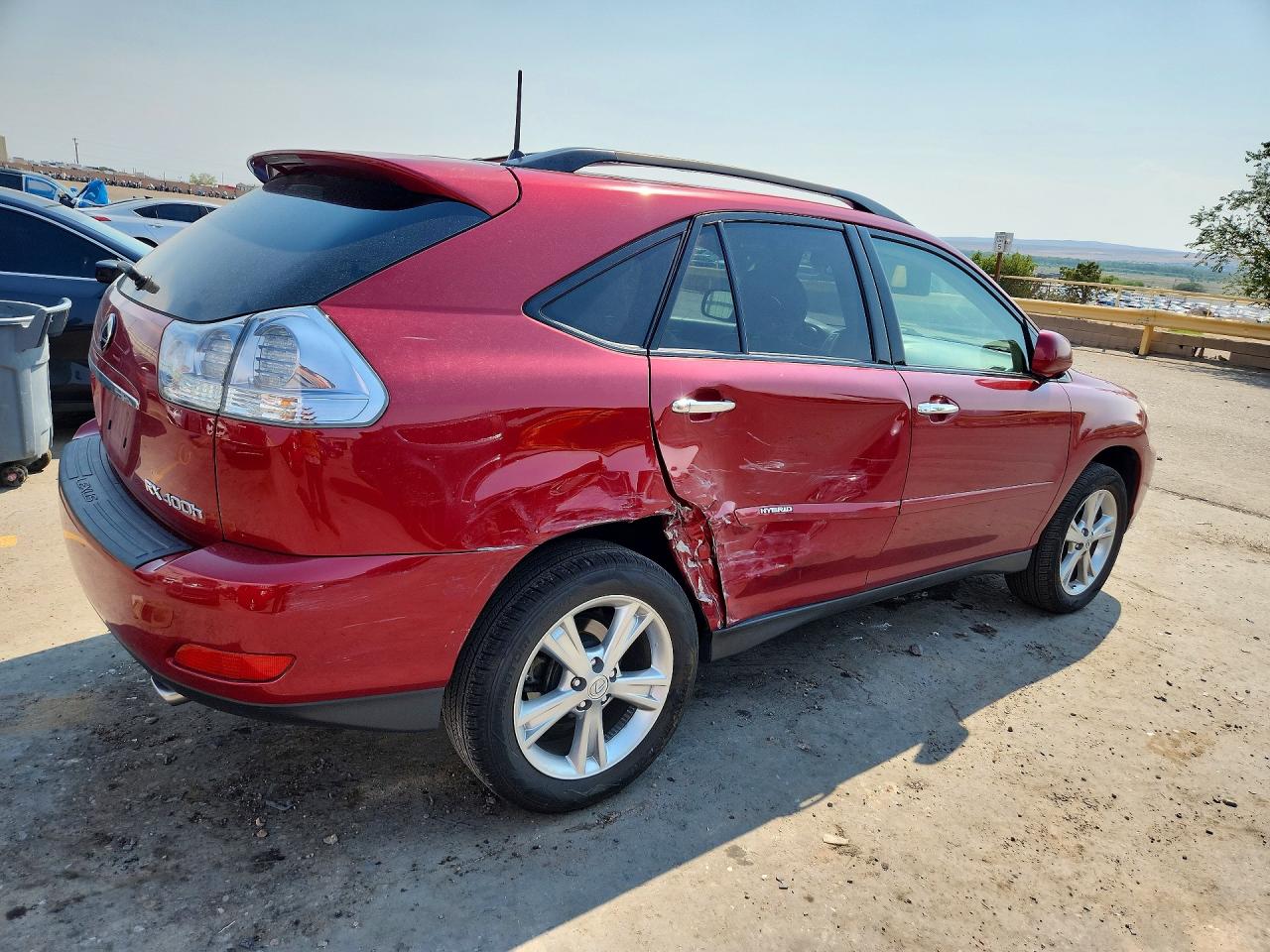2008 Lexus Rx 400h Red vin: JTJGW31U182006631