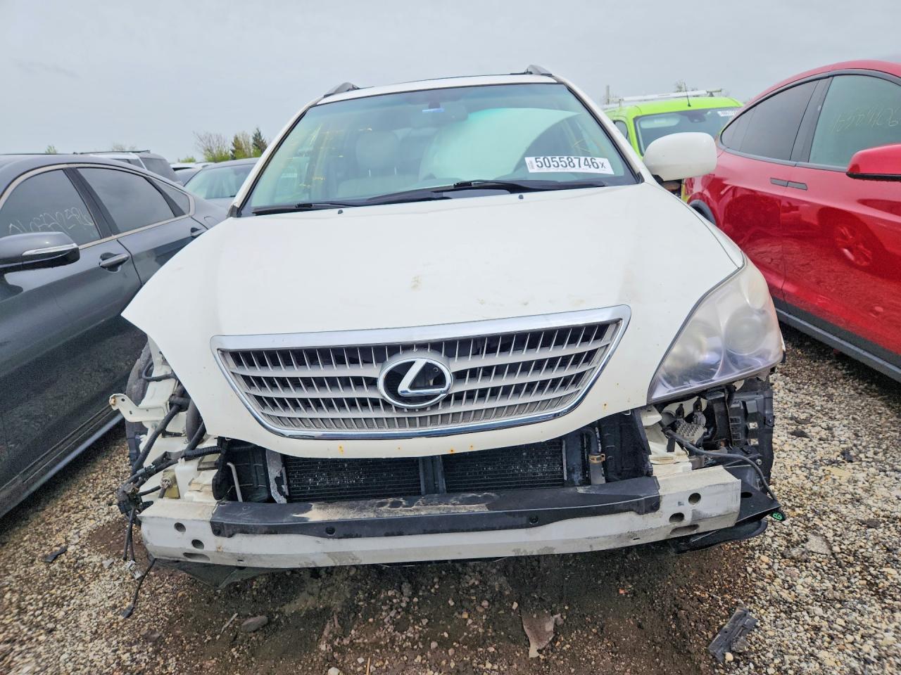 2008 Lexus Rx 400h White vin: JTJGW31U182850457