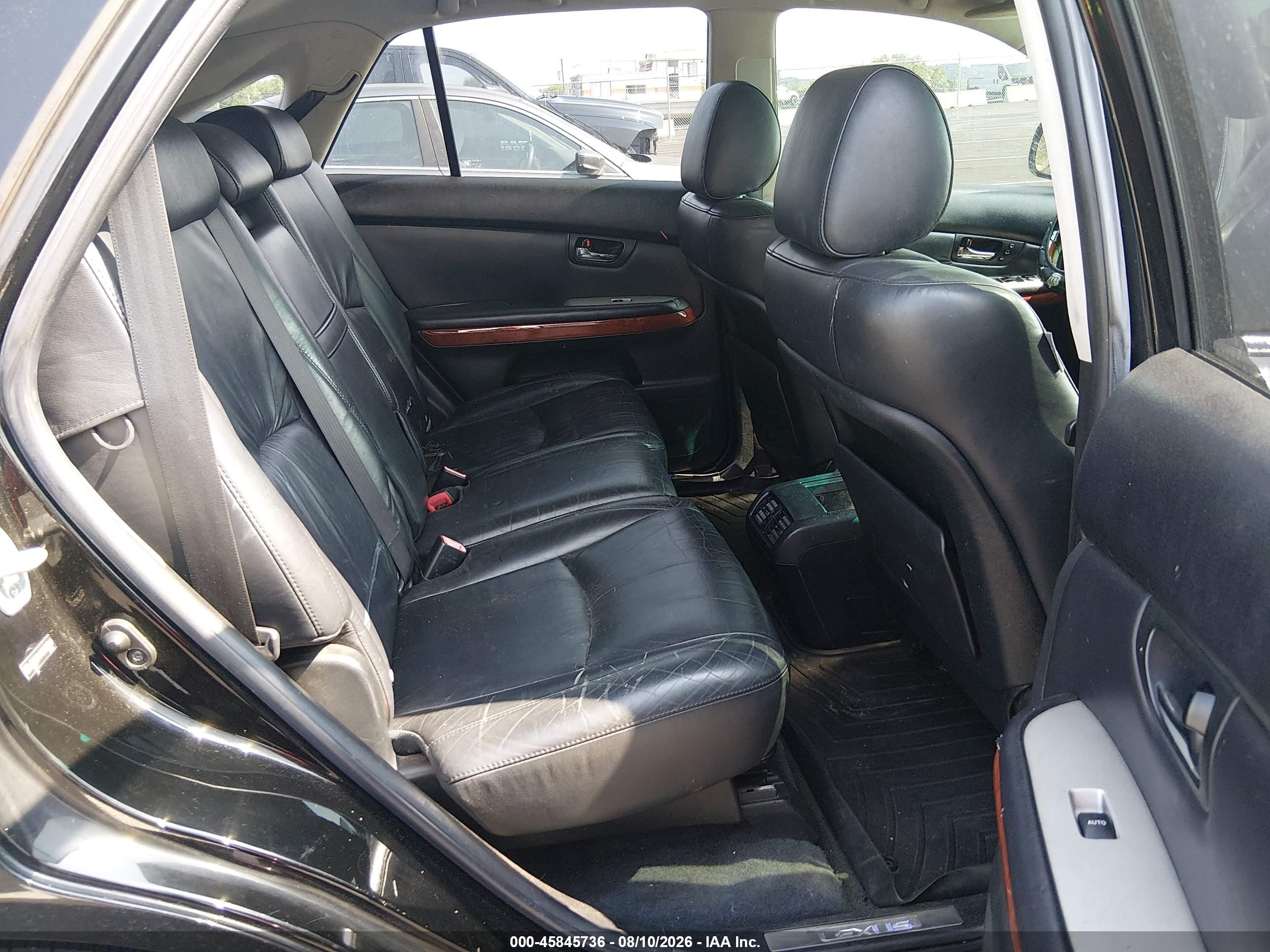 2008 Lexus Rx 400h   Black vin: JTJGW31U182850569