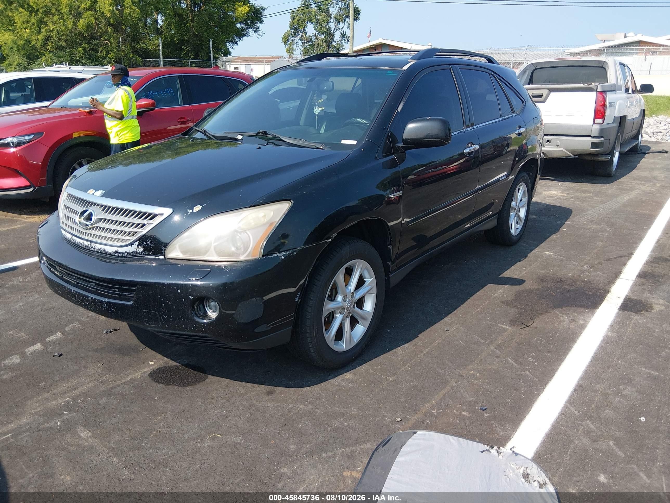 2008 Lexus Rx 400h   Black vin: JTJGW31U182850569