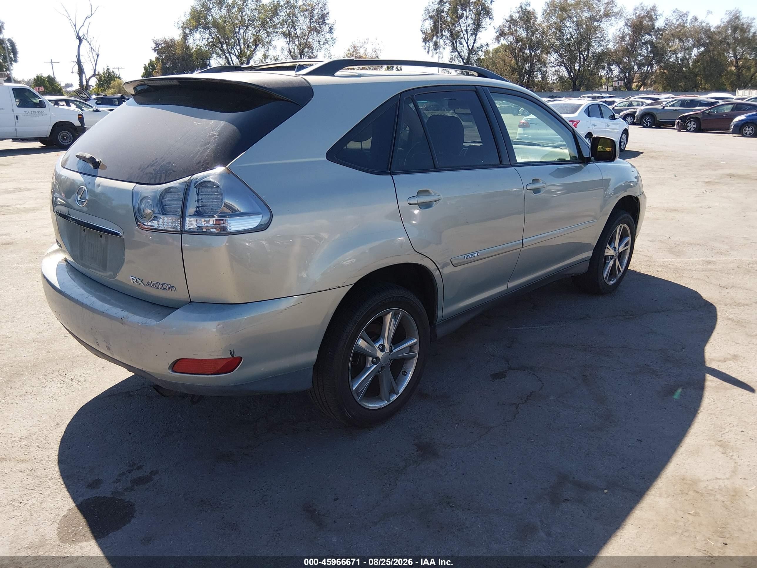 2007 Lexus Rx 400h   Silver vin: JTJGW31U272002747