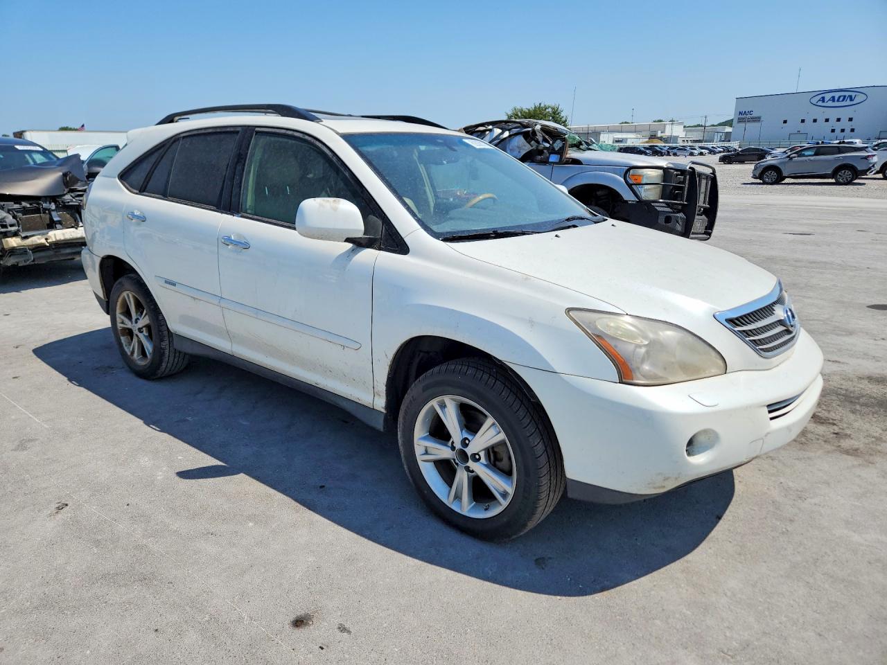 2008 Lexus Rx 400h White vin: JTJGW31U282851441