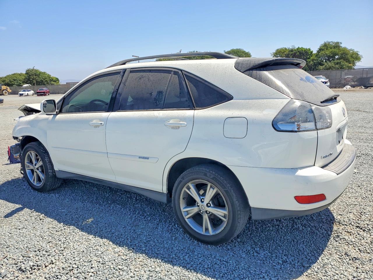 2007 Lexus Rx 400h Hyb White vin: JTJGW31U372004278