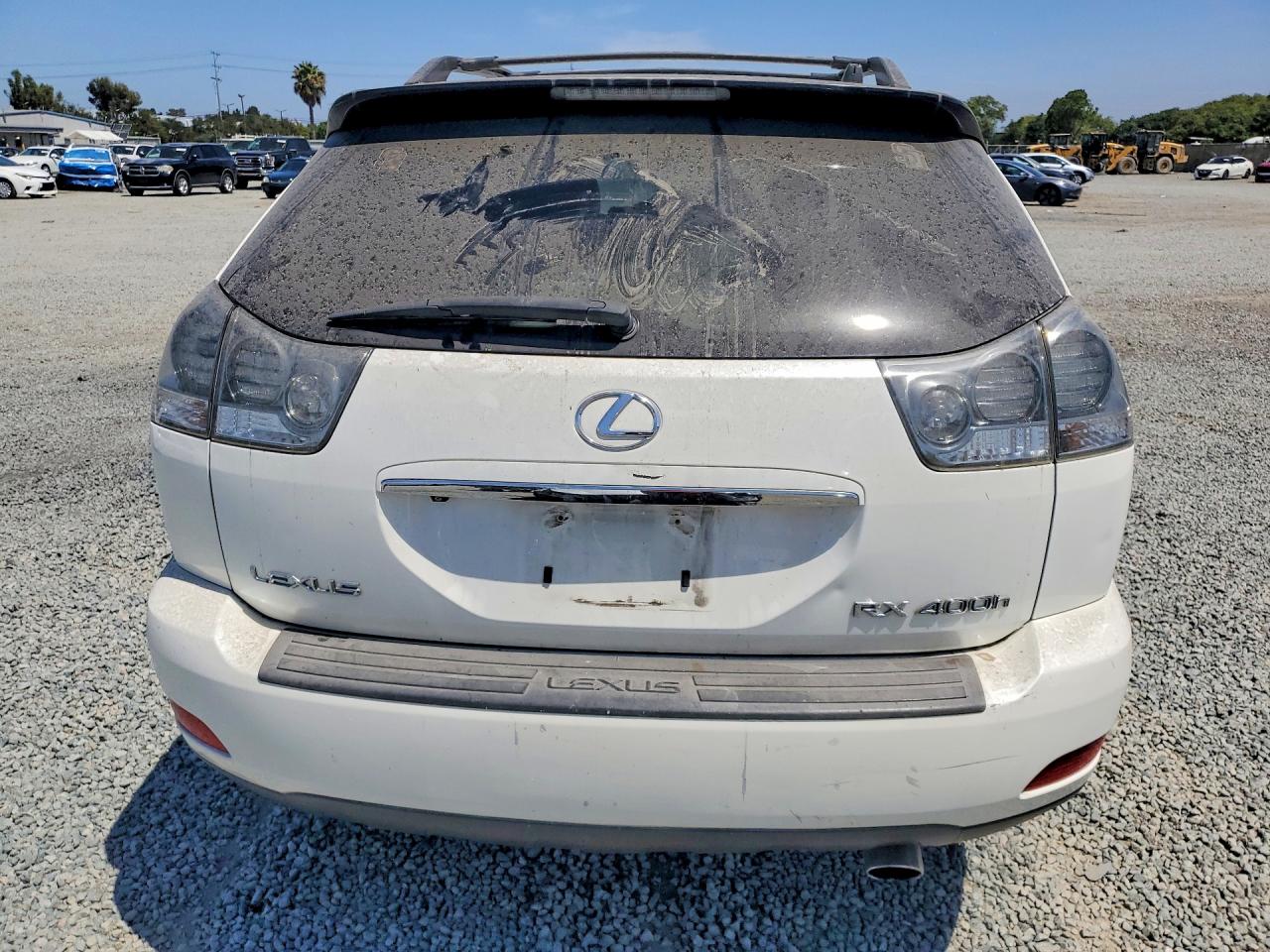 2007 Lexus Rx 400h Hyb White vin: JTJGW31U372004278