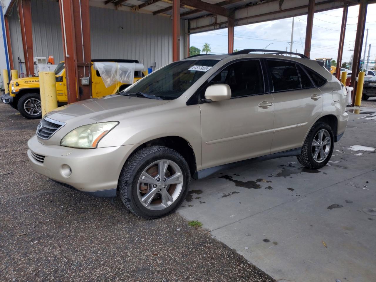 2007 Lexus Rx 400h Tan vin: JTJGW31U472003303