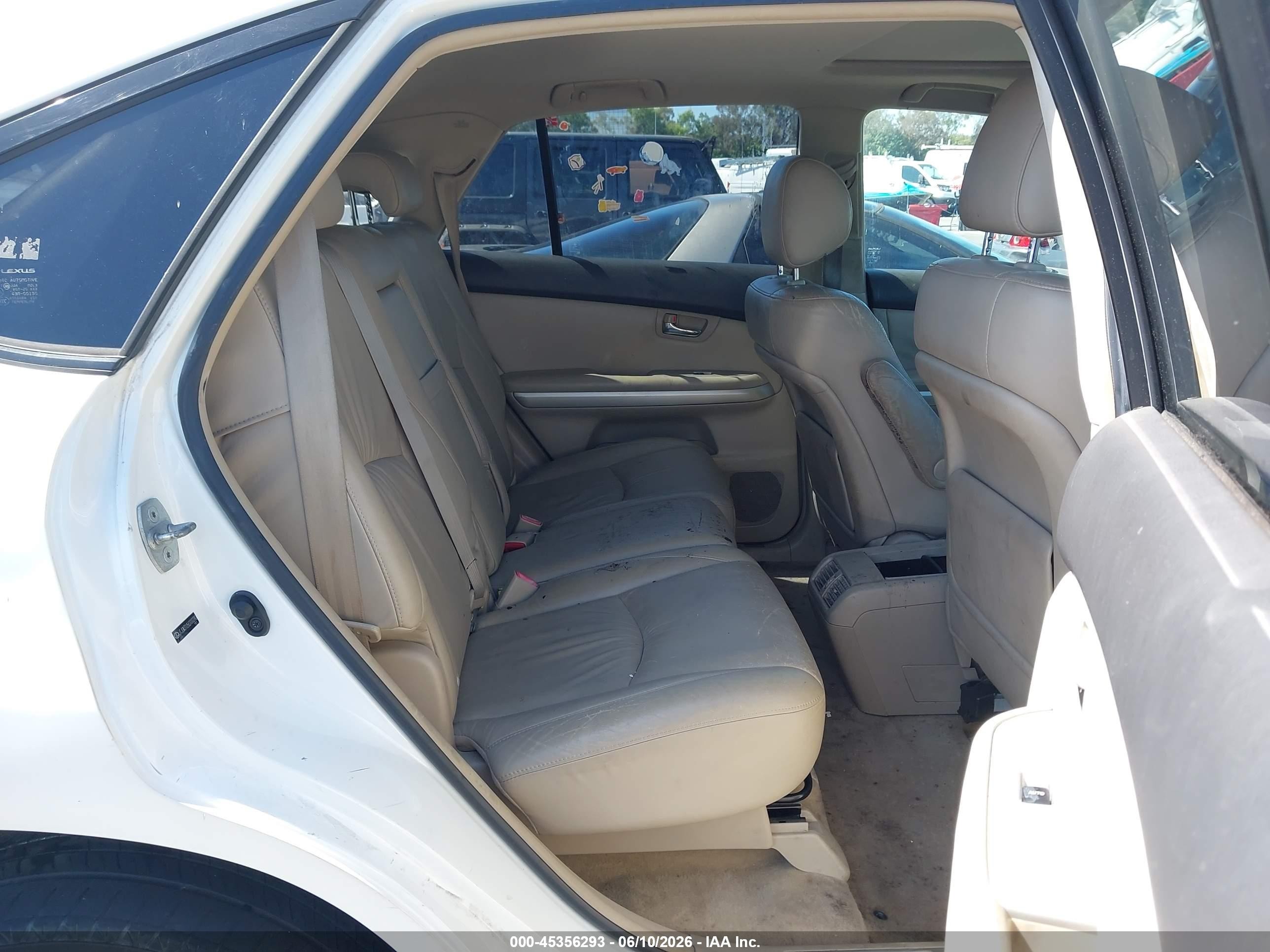2006 Lexus Rx 400h   White vin: JTJGW31U562000280