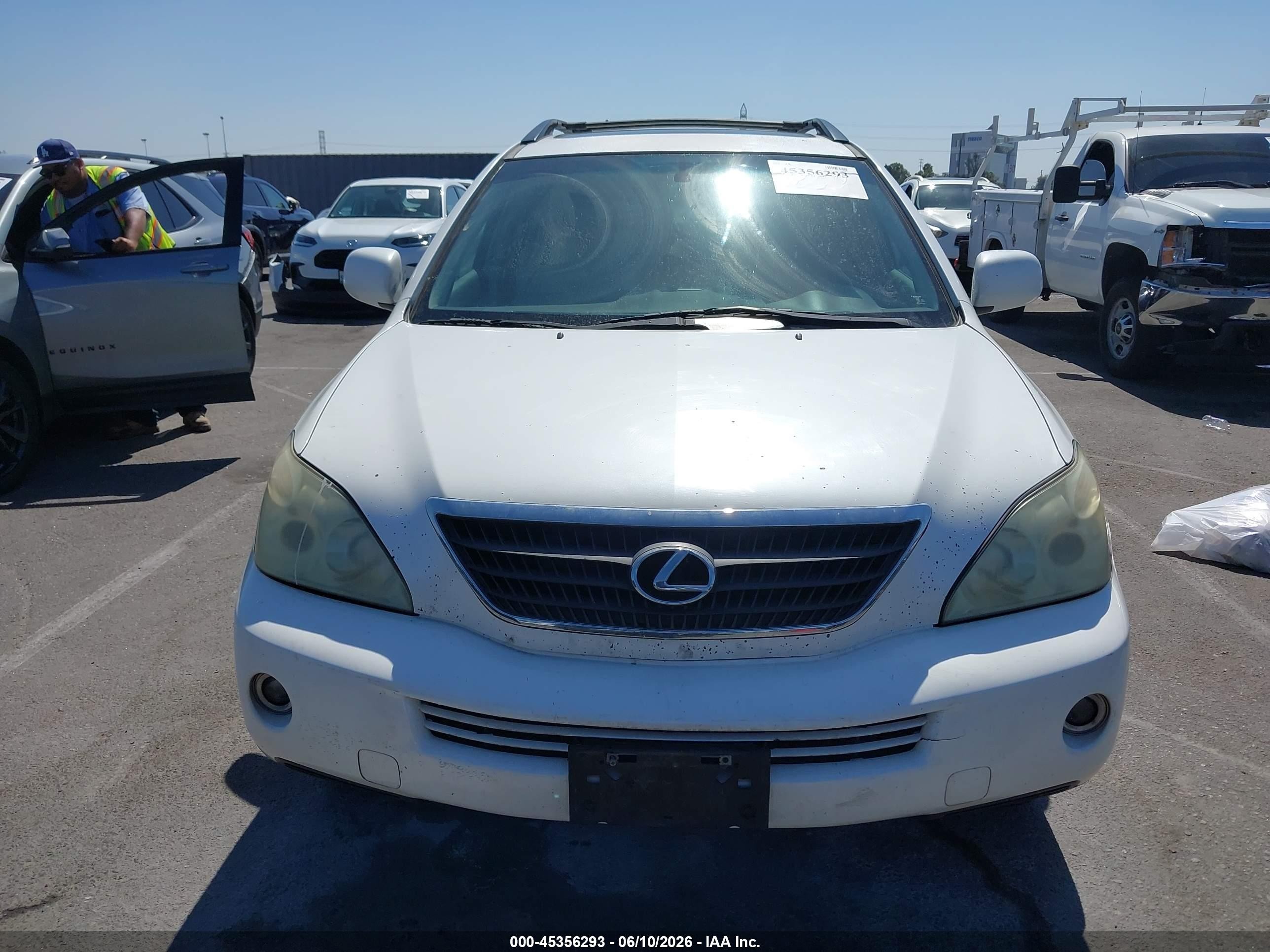2006 Lexus Rx 400h   White vin: JTJGW31U562000280
