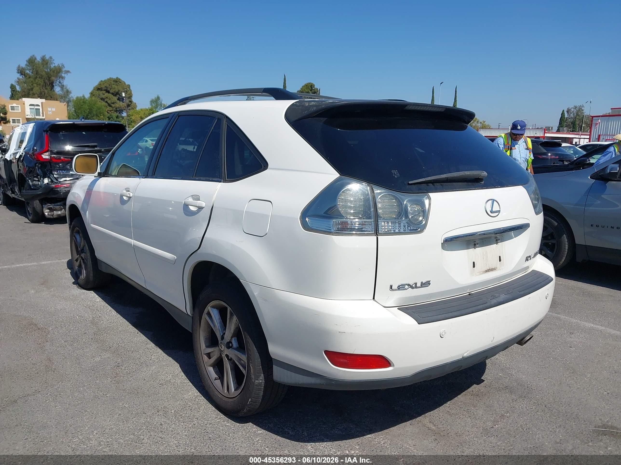 2006 Lexus Rx 400h   White vin: JTJGW31U562000280